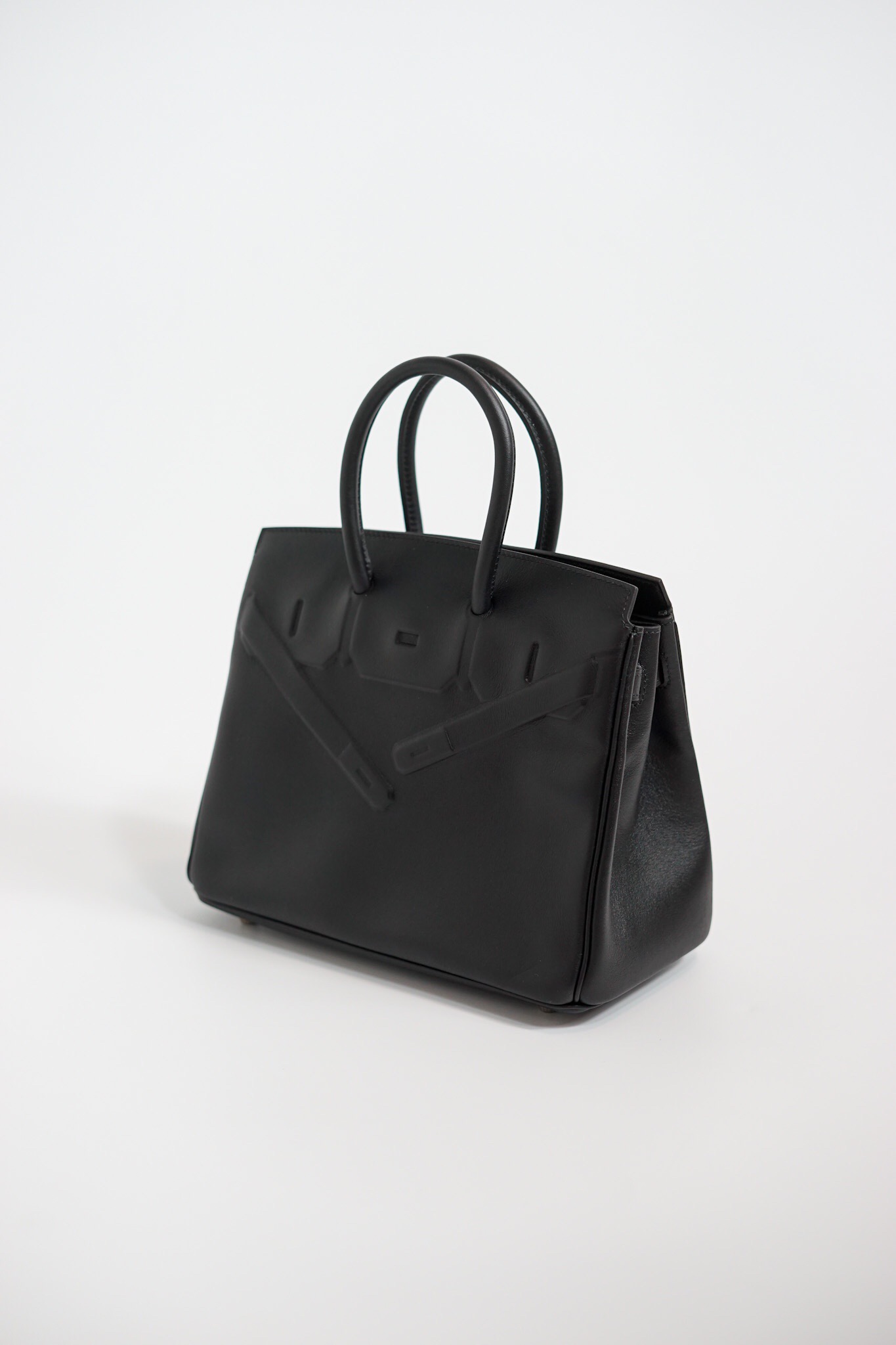 Hermes Shadow Birkin 25cm Switf Black