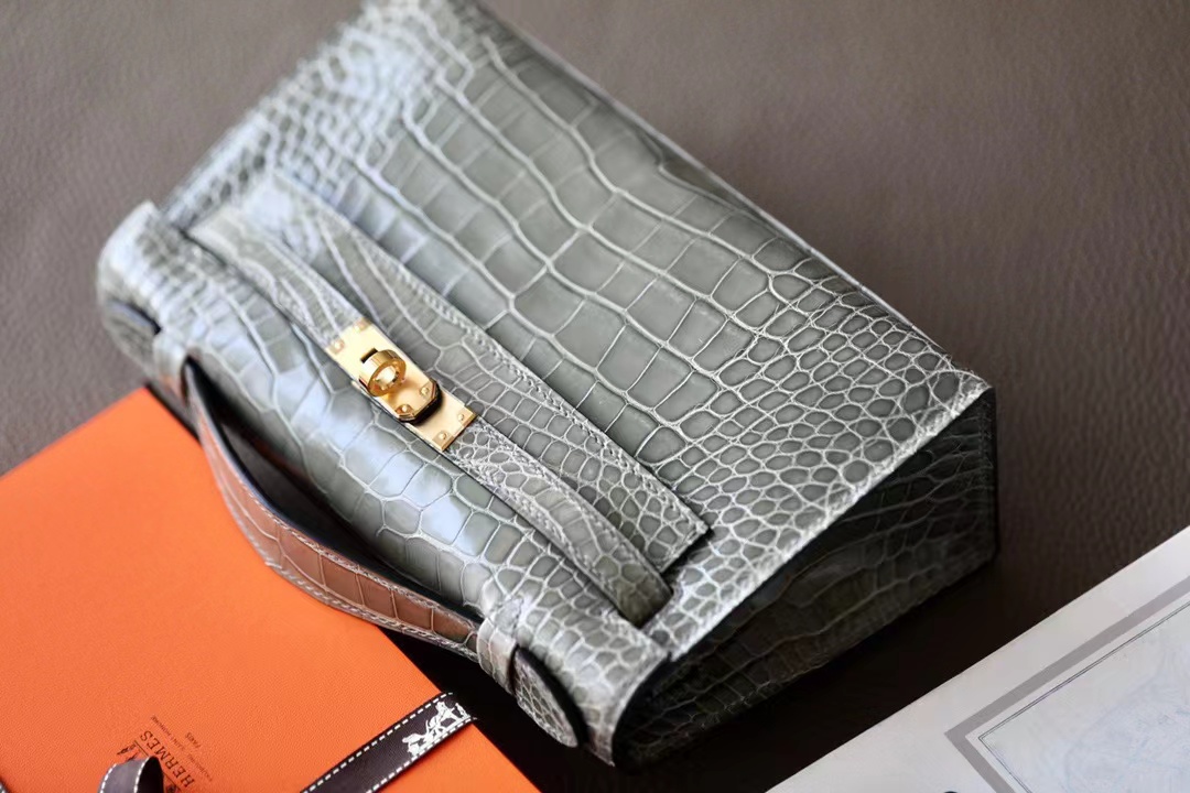 Crocodile Kelly #0V Gris Neve 22cm