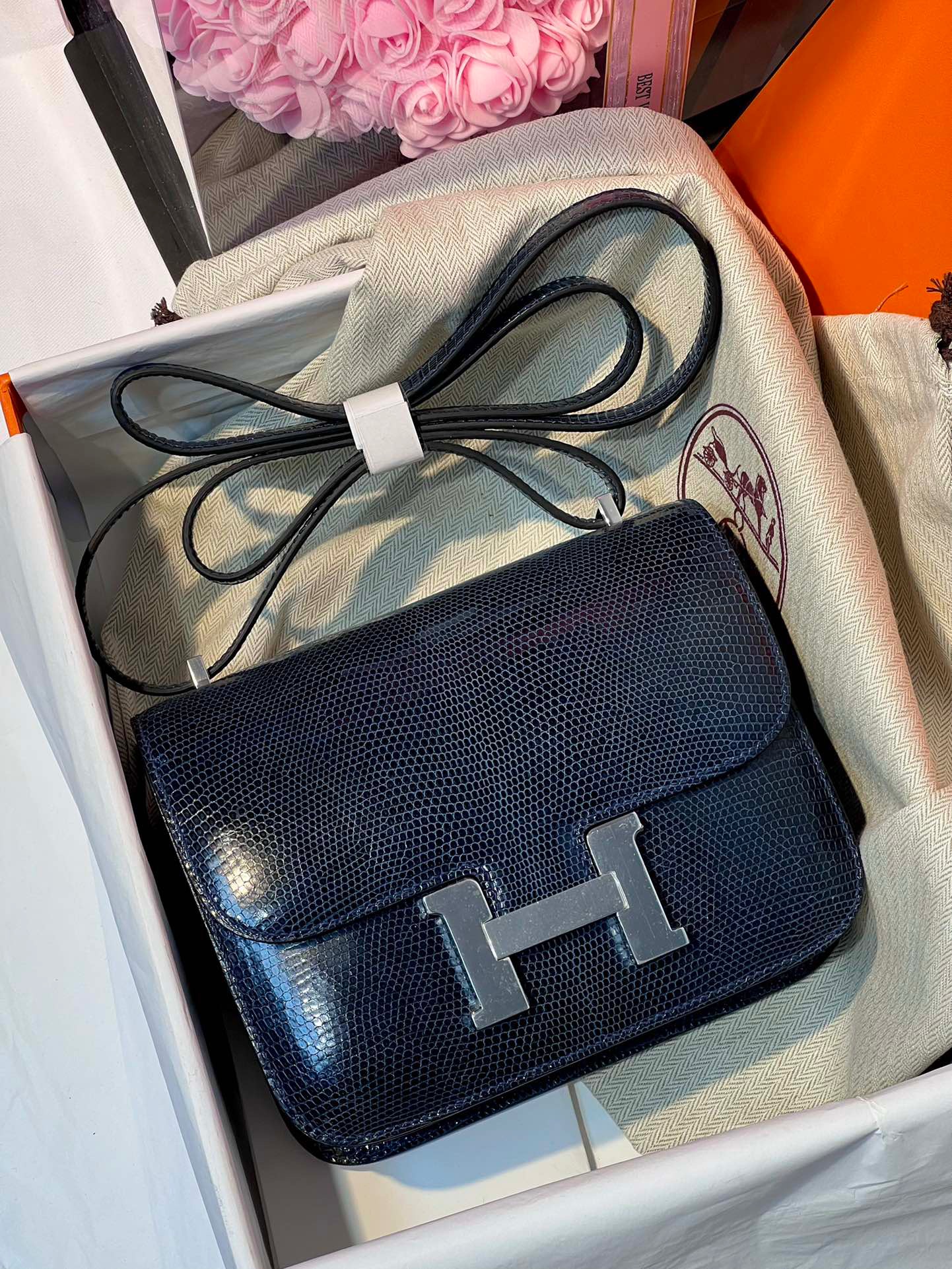 Lizard skin Constance #2Z BleuNuit 19-24cm