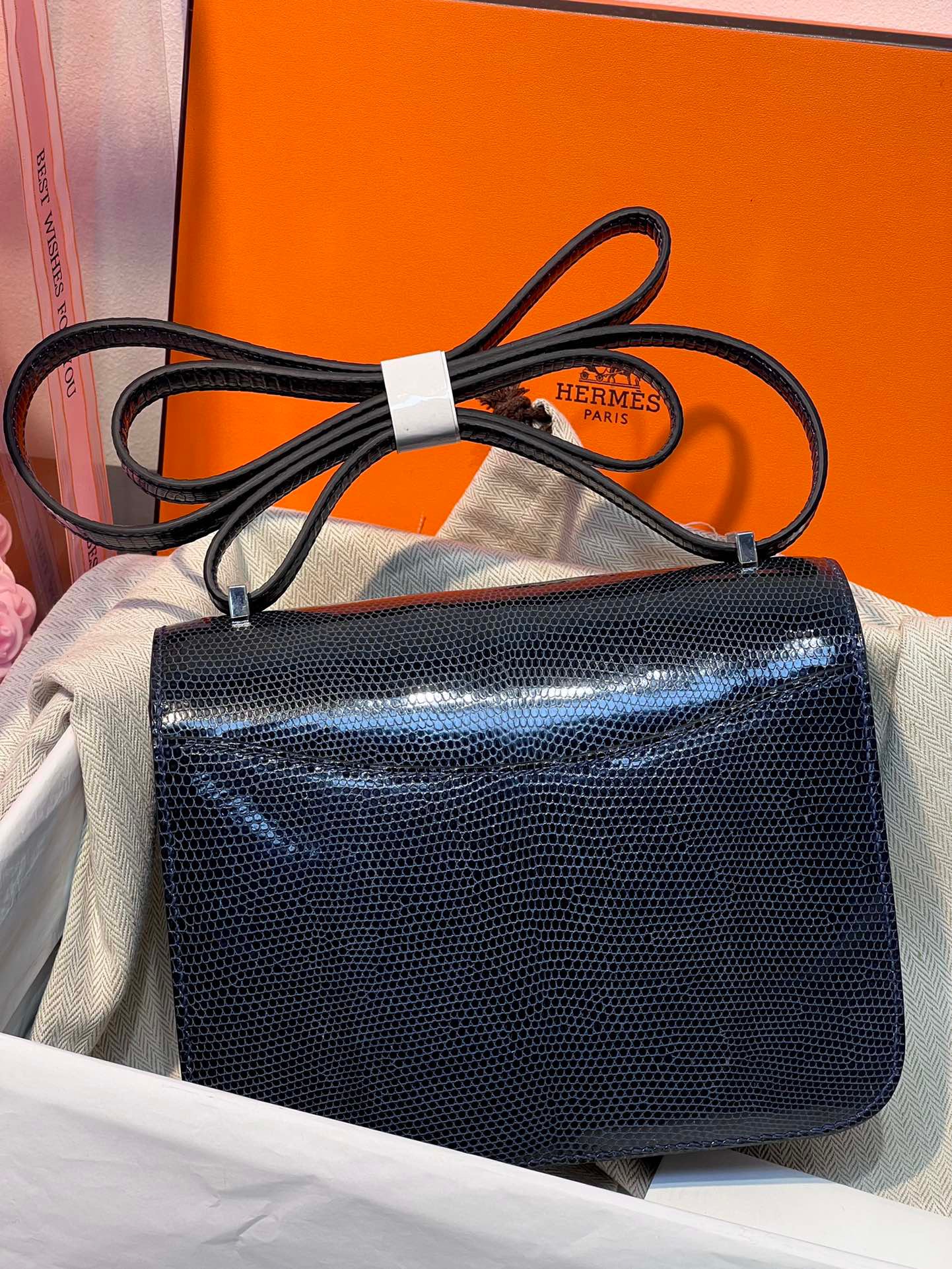 Lizard skin Constance #2Z BleuNuit 19-24cm