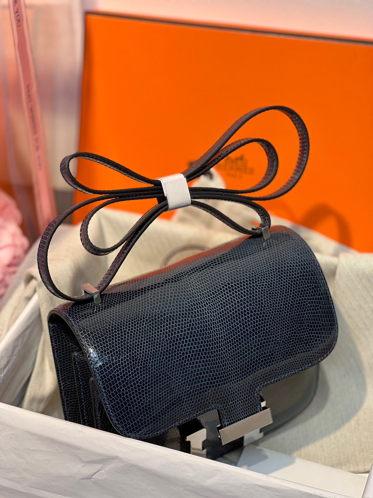 Lizard skin Constance #2Z BleuNuit 19-24cm