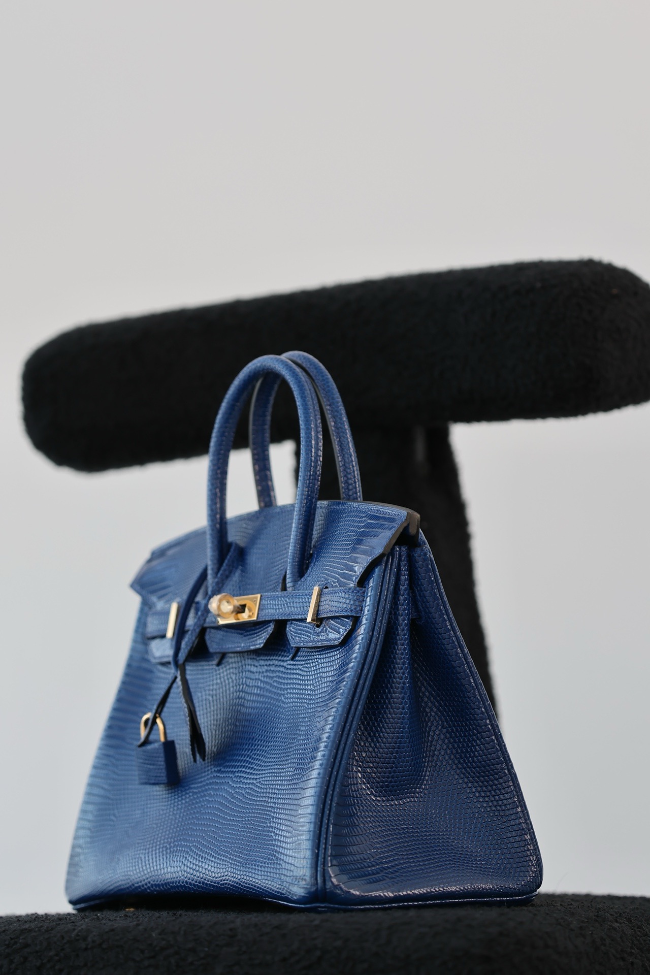 Lizard skin #73 Blue Sapphire  Birkin 25-30cm