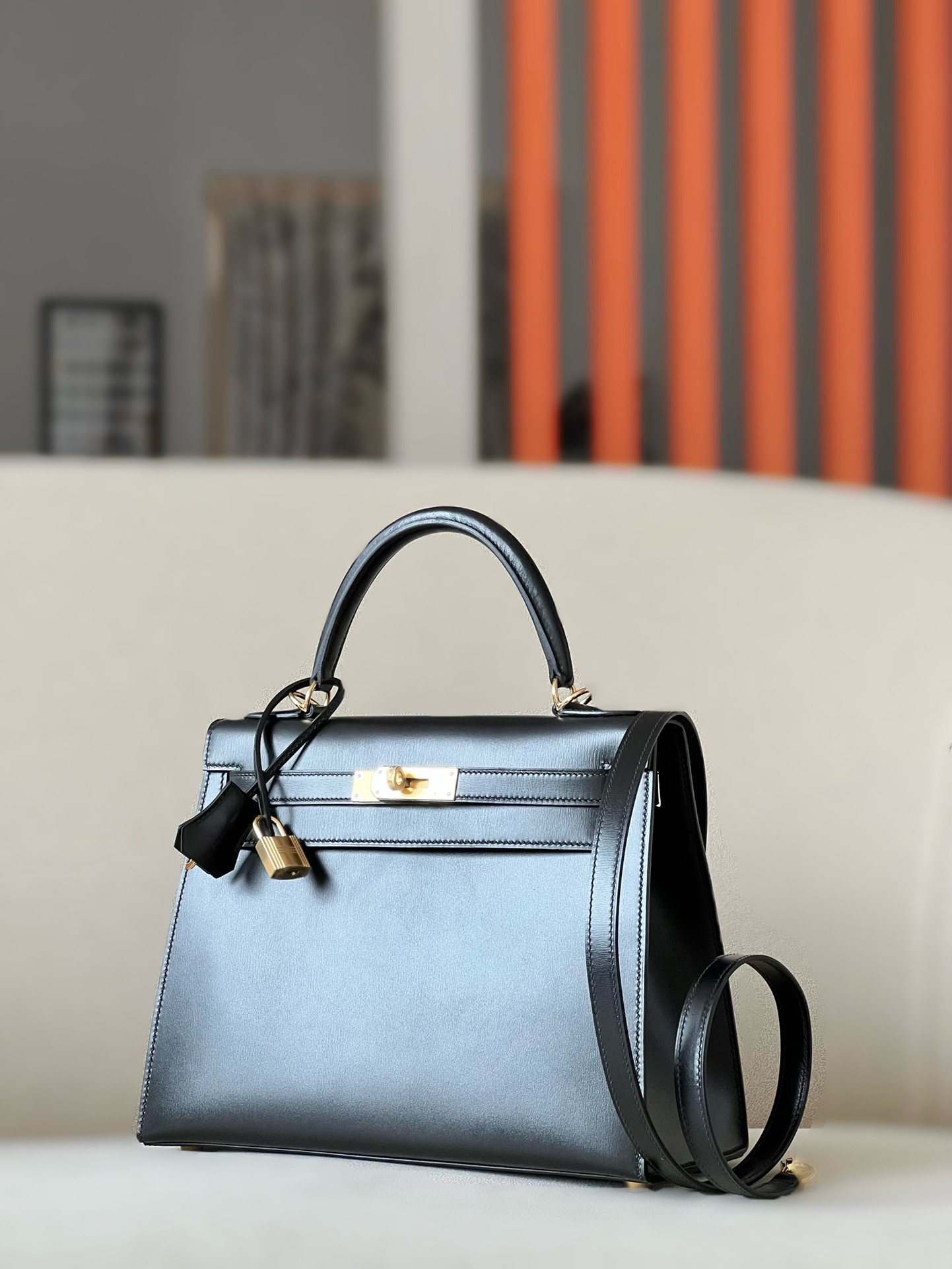 Hermes Kelly #89 Nolr 25-28cm BOX Selier