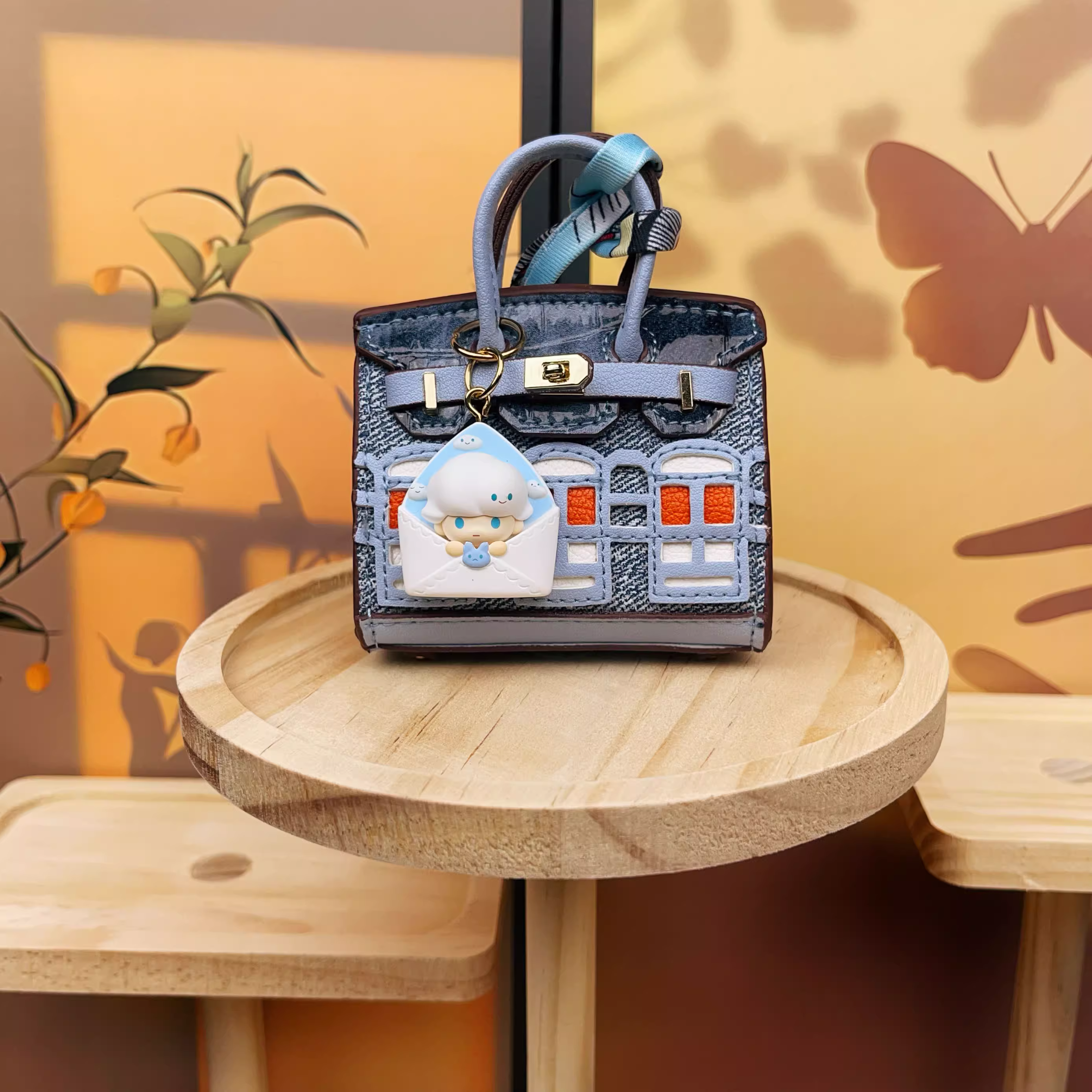 2 Birkin BAGS pendant