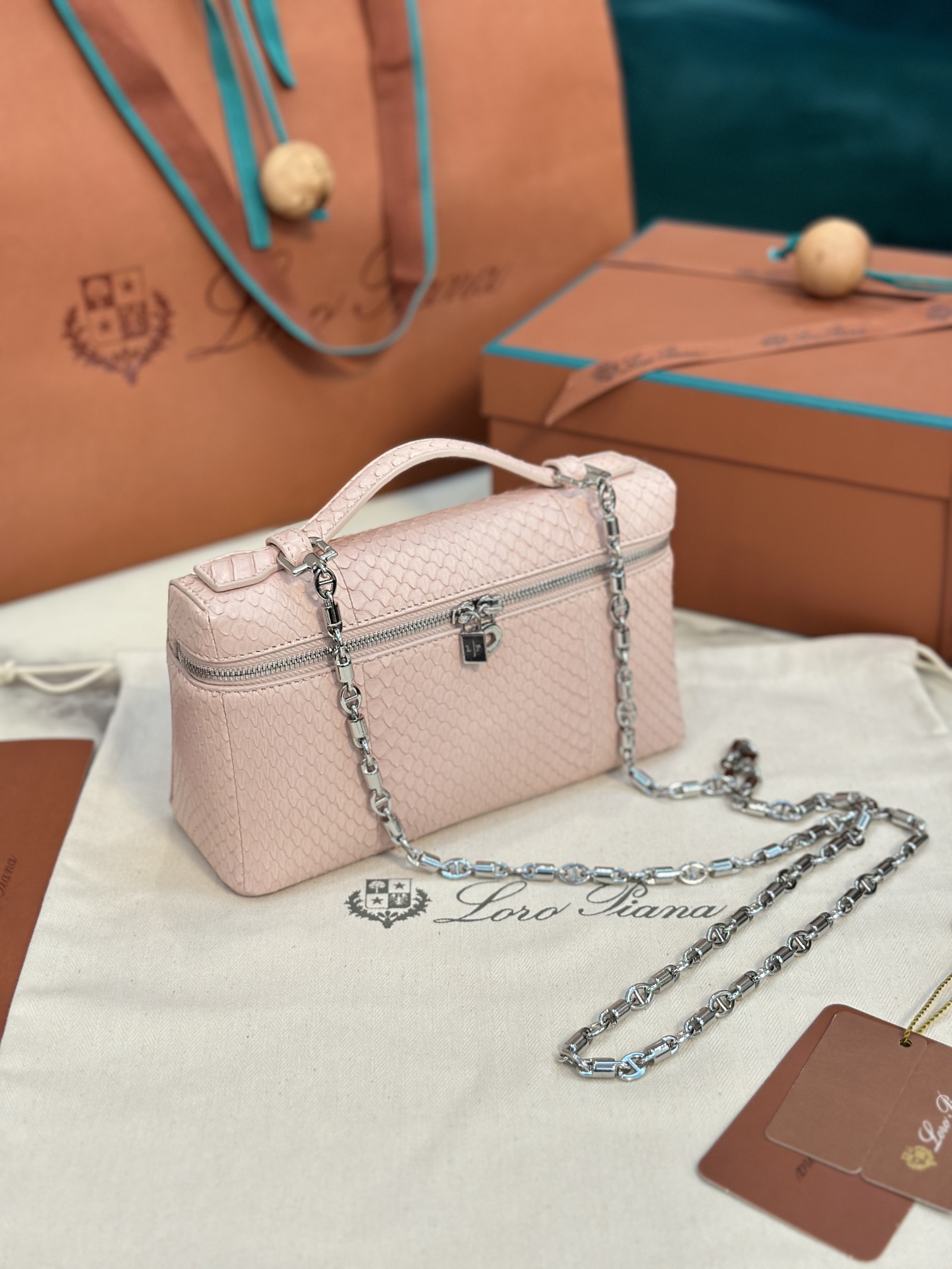 Loro Piana Extra pocket 19 snakeskin