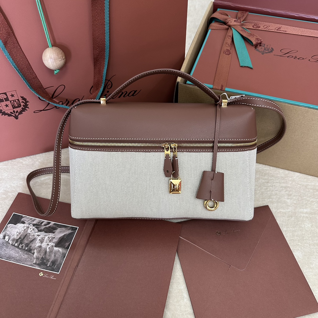 Loro Piana Extra Poket L19 Canvas + cowhide