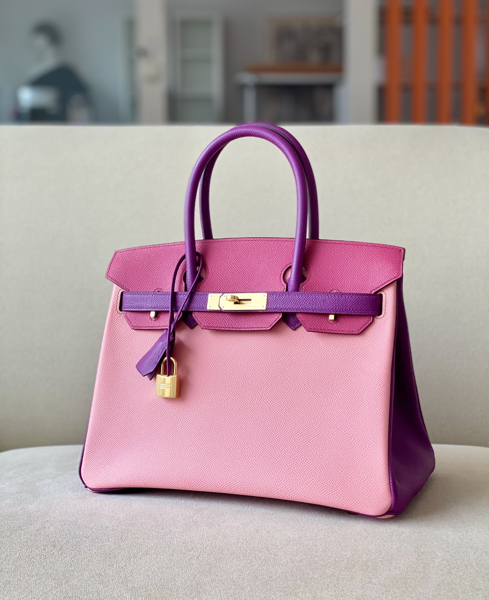 Hermes Birkin  Color blocking 25-35cm Espom Sellier