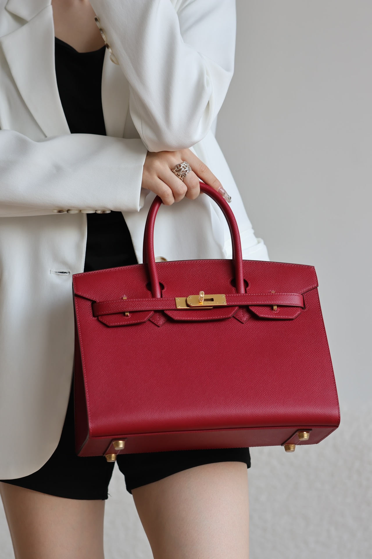 Hermes Birkin #K1 Pomegranate red   25-35cm Epsom