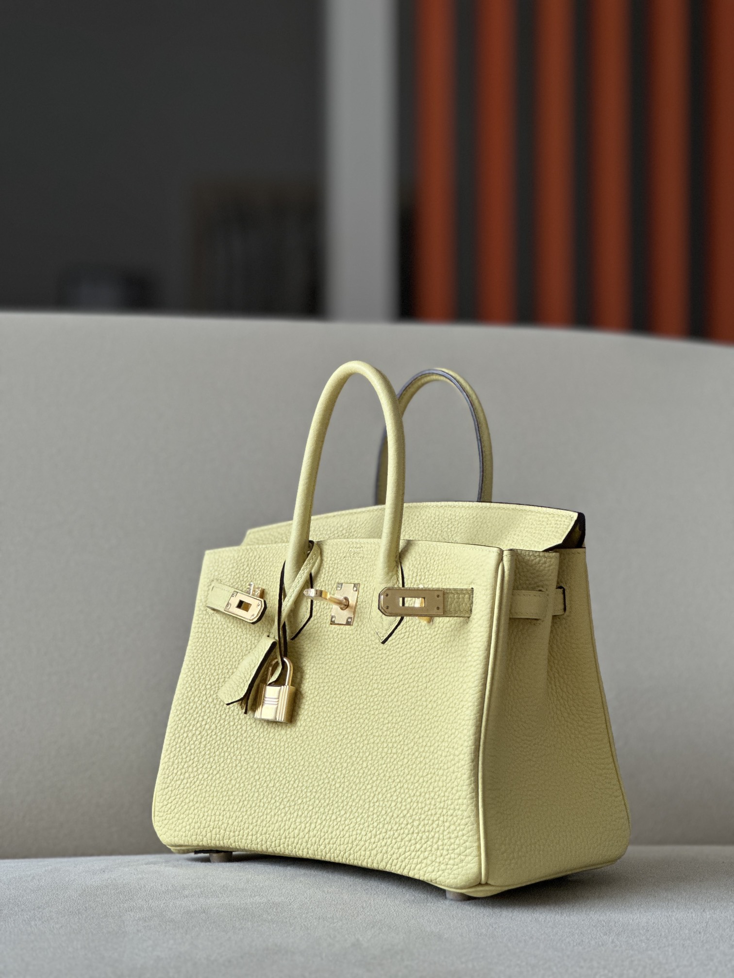 Hermes Birkin ##1Z Jaune poussin 25-35cm TOGO
