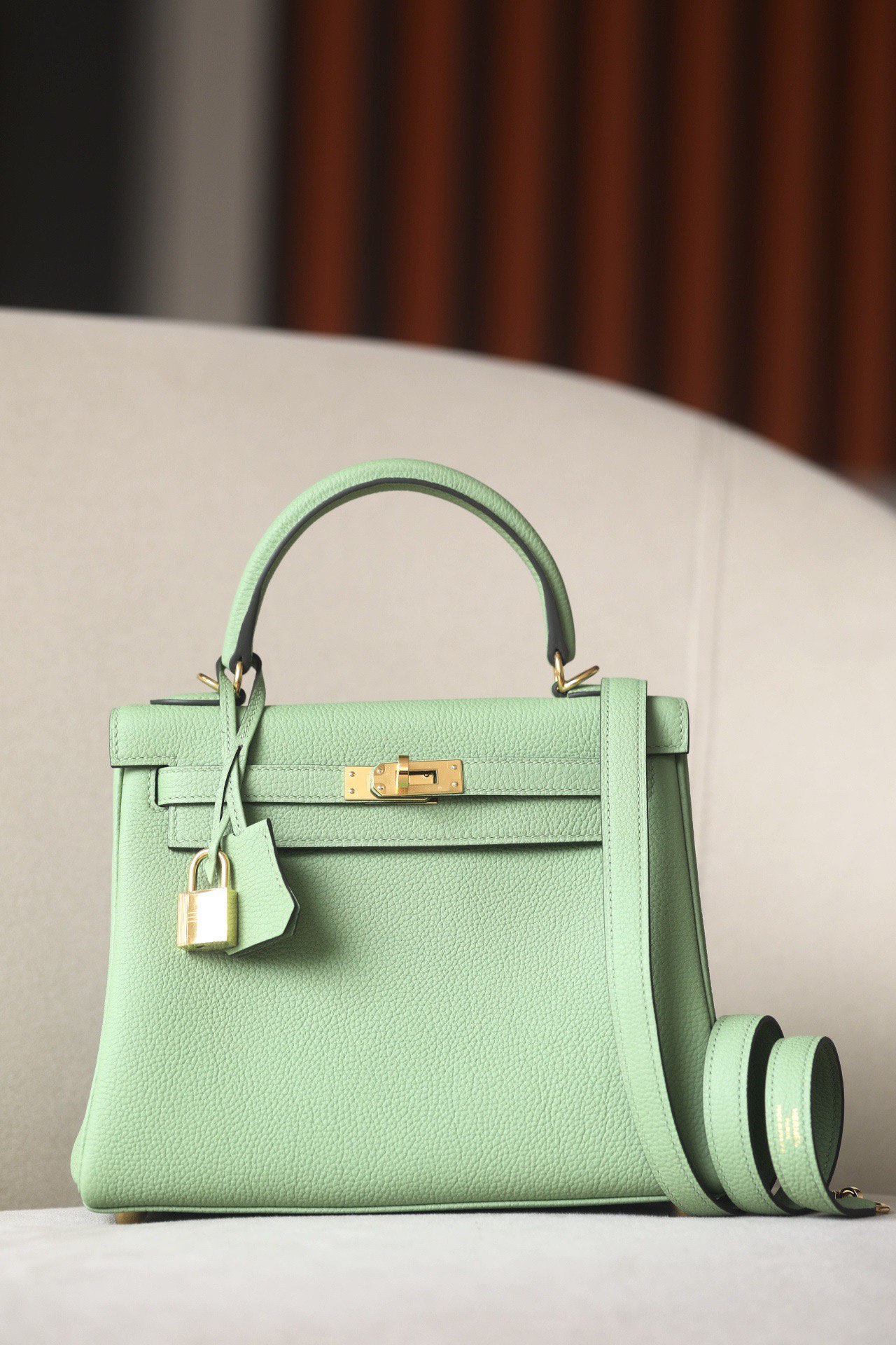 Hermes Kelly #3i Vert Criquet 25-32cm Togo