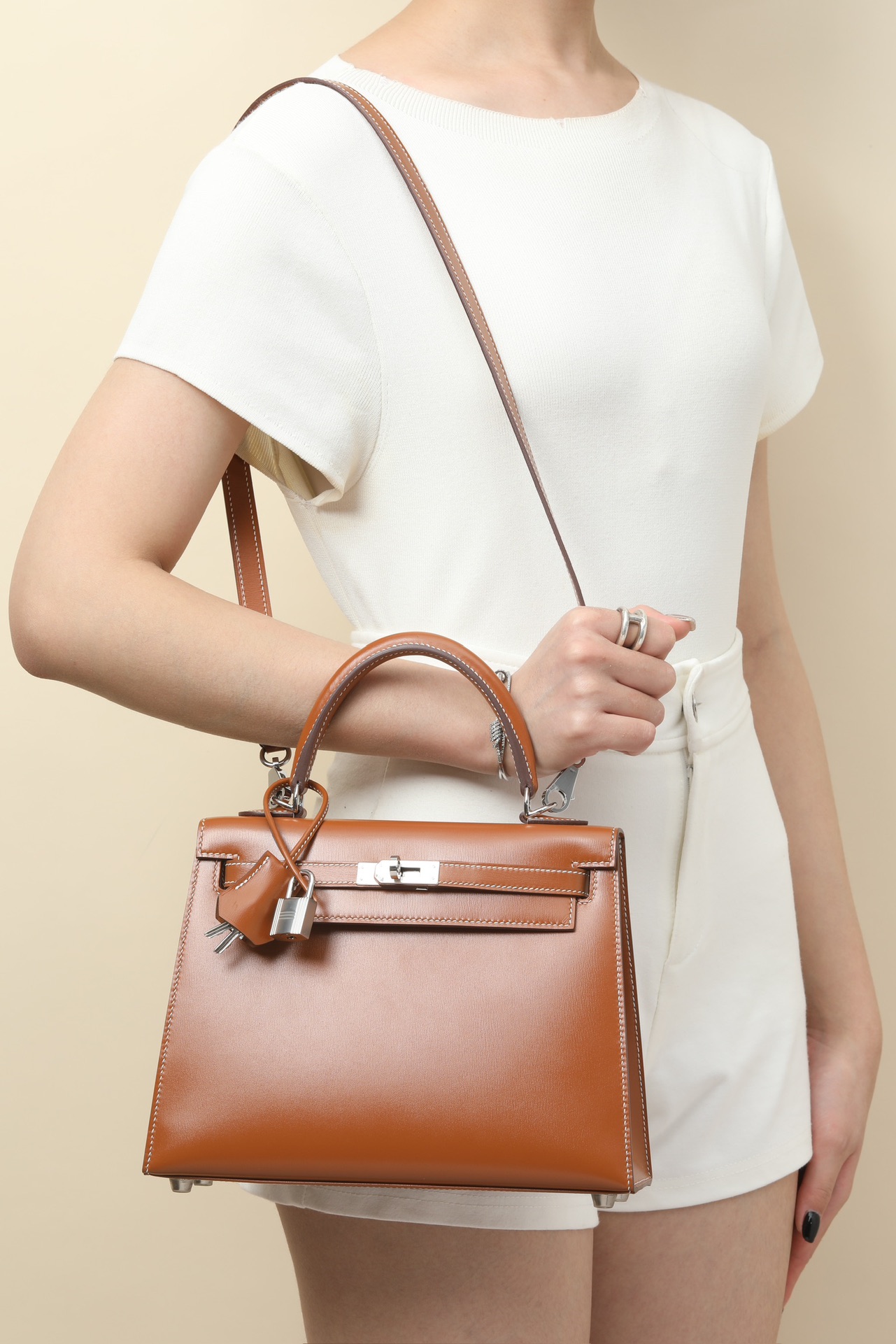 Hermes Kelly #37 Gold 25-28cm BOX Selier