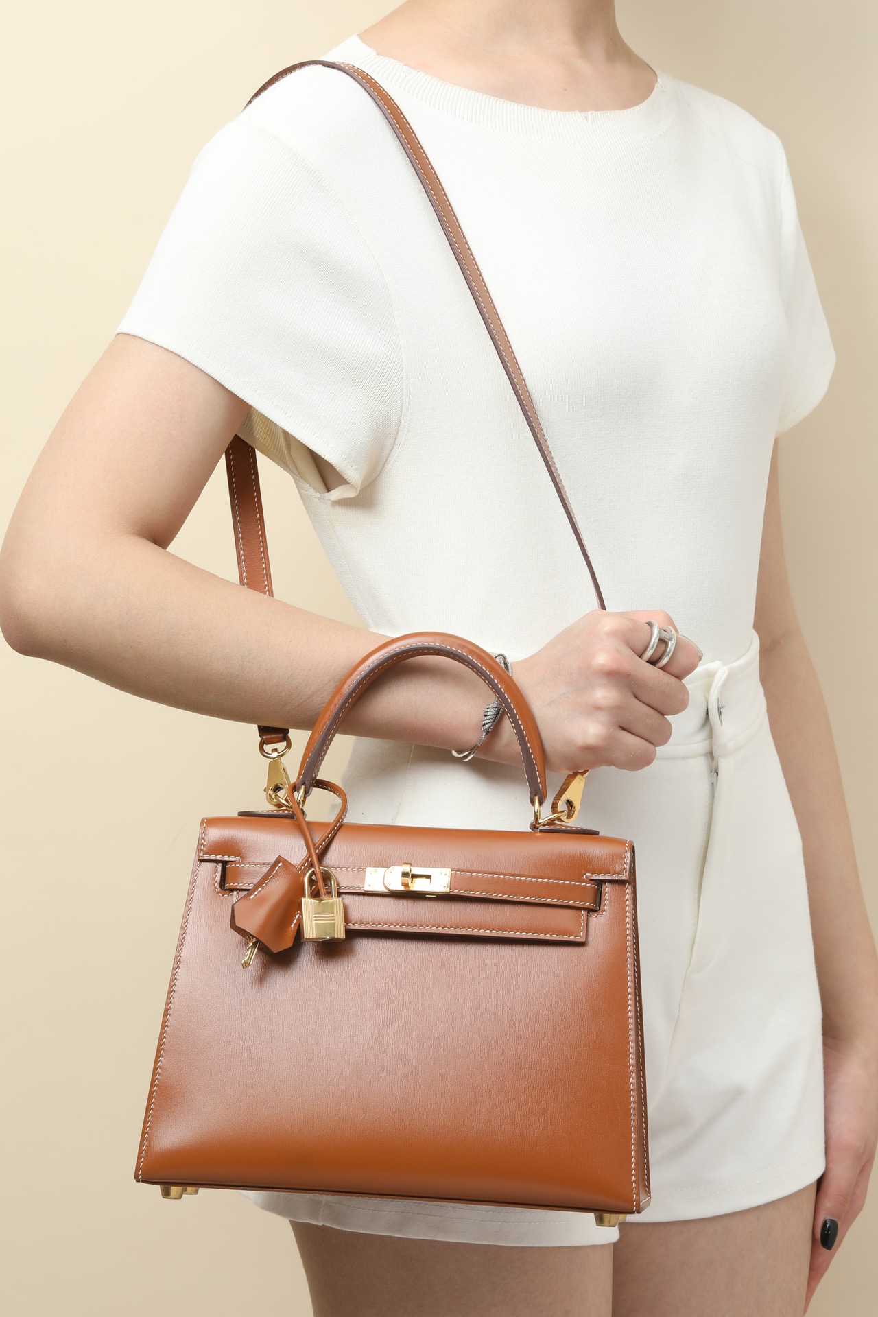 Hermes Kelly #37 Gold 25-28cm BOX Selier