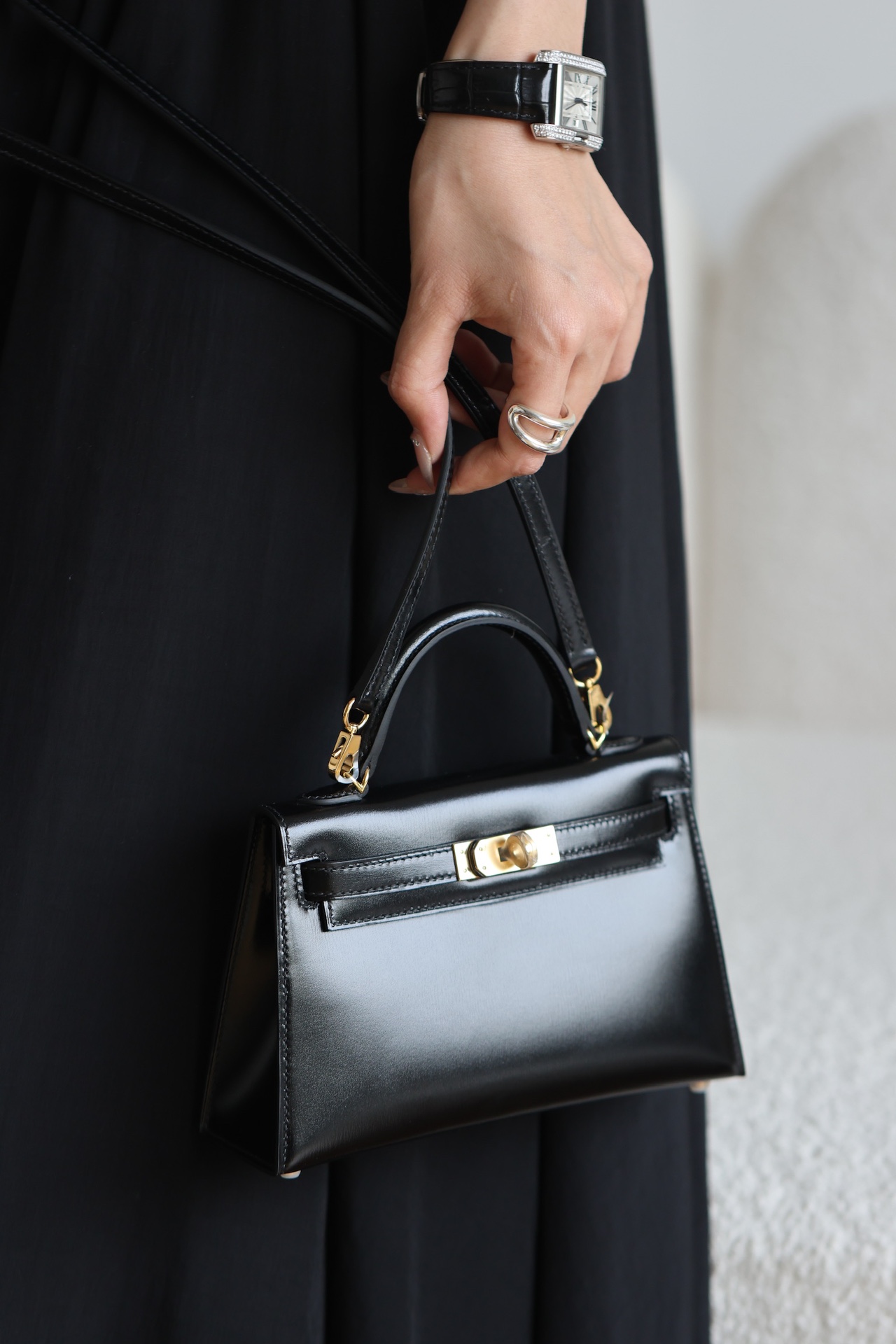 Hermes Mini kelly #89 Nolr  BOX