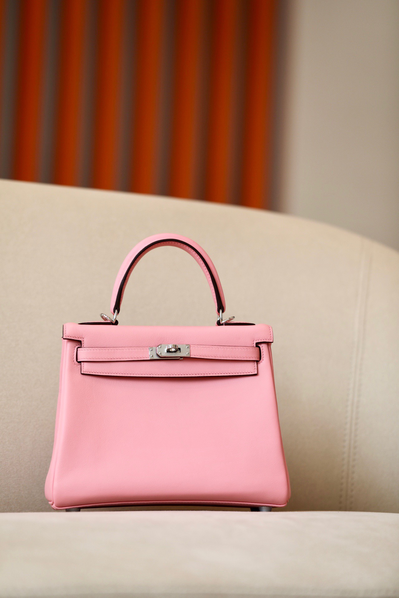 Hermes Kelly #1Q Rose confetti  25-28cm Siwtf