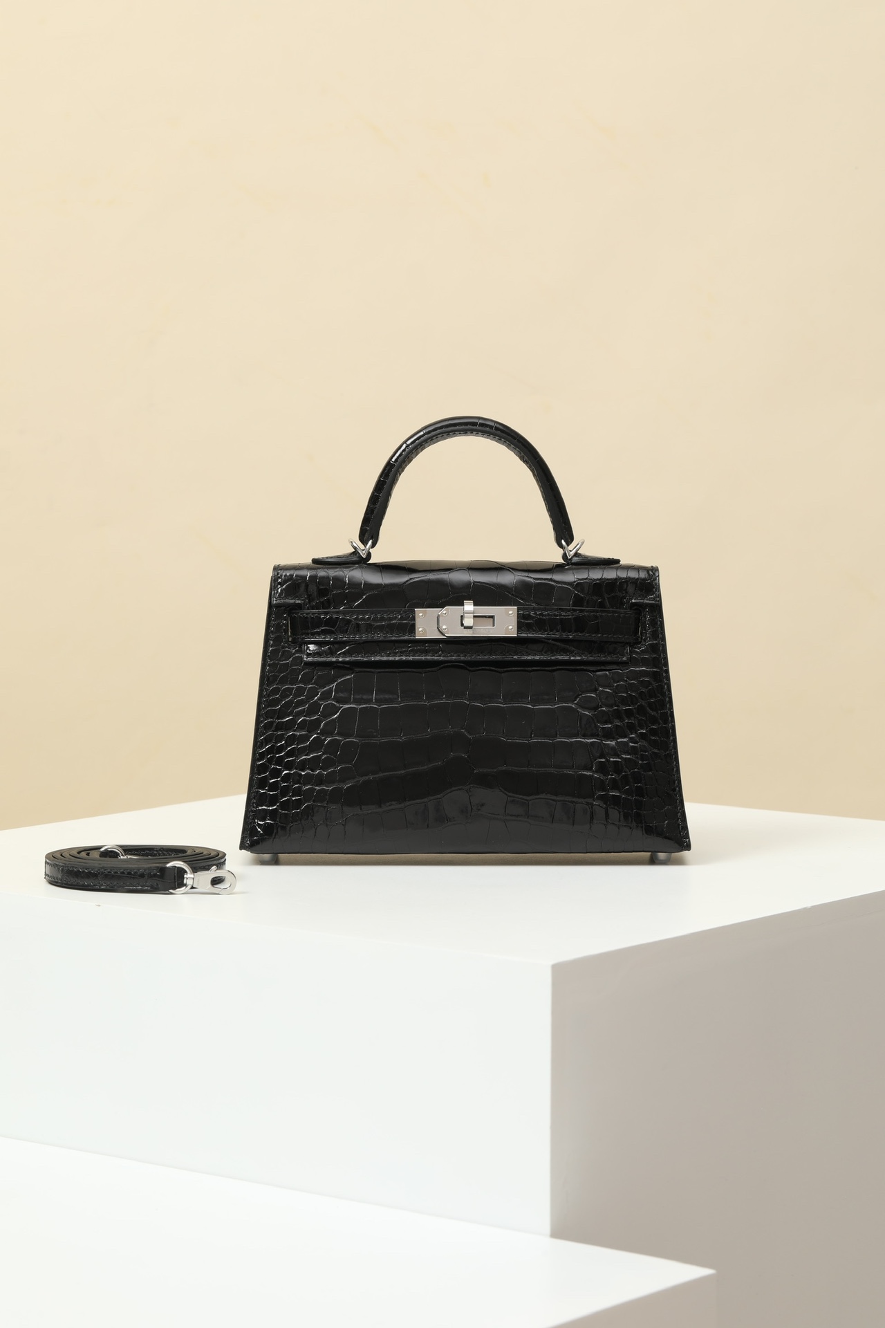 Crocodile skin Mini Kelly #89 Nolr
