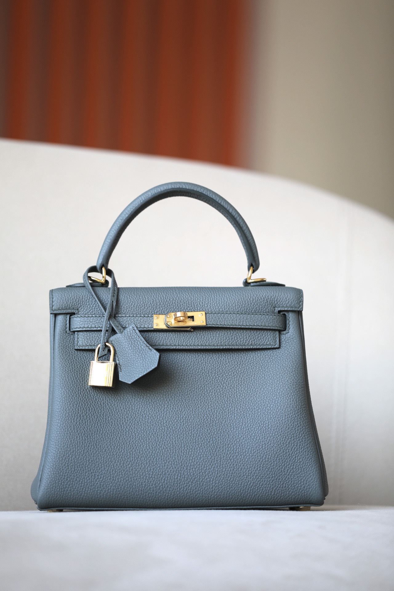 Hermes Kelly #63 Vert amande  25-32cm Togo