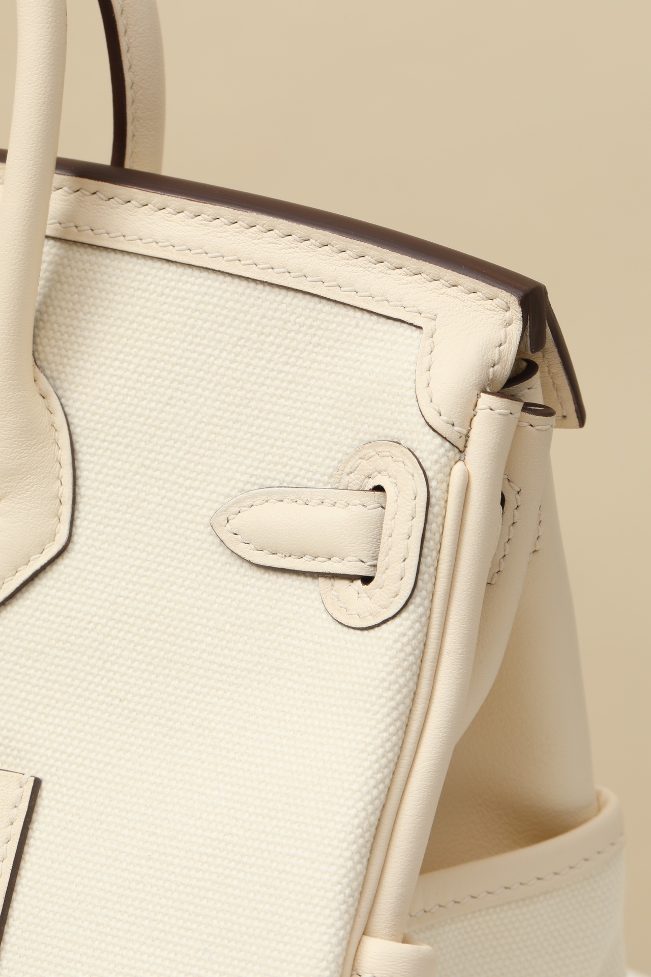 Hermes Cargo #10 Craie Canvas with Swift 25cm