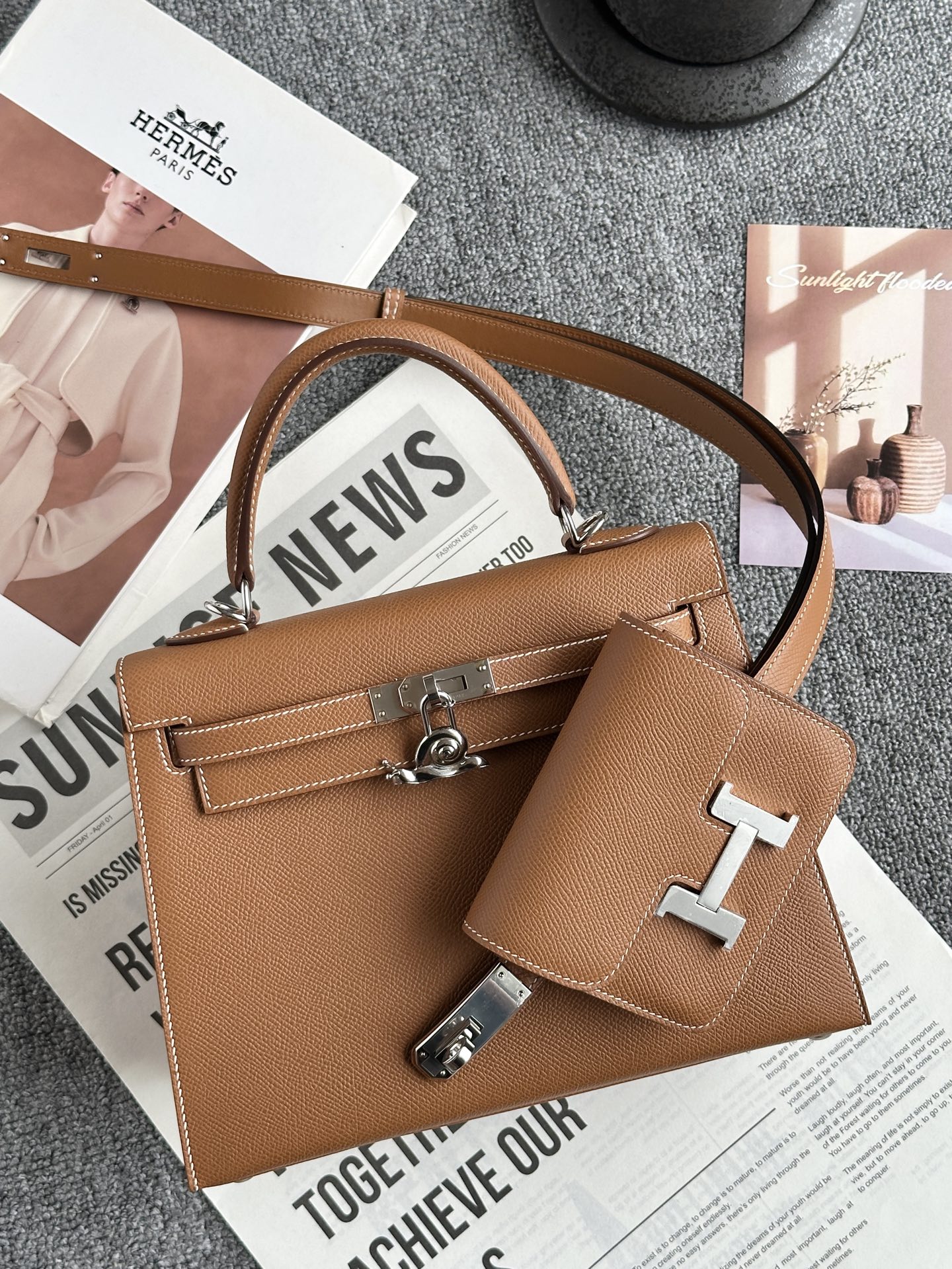 Hermes Kelly #37 Gold  25cm Epsom Sellier