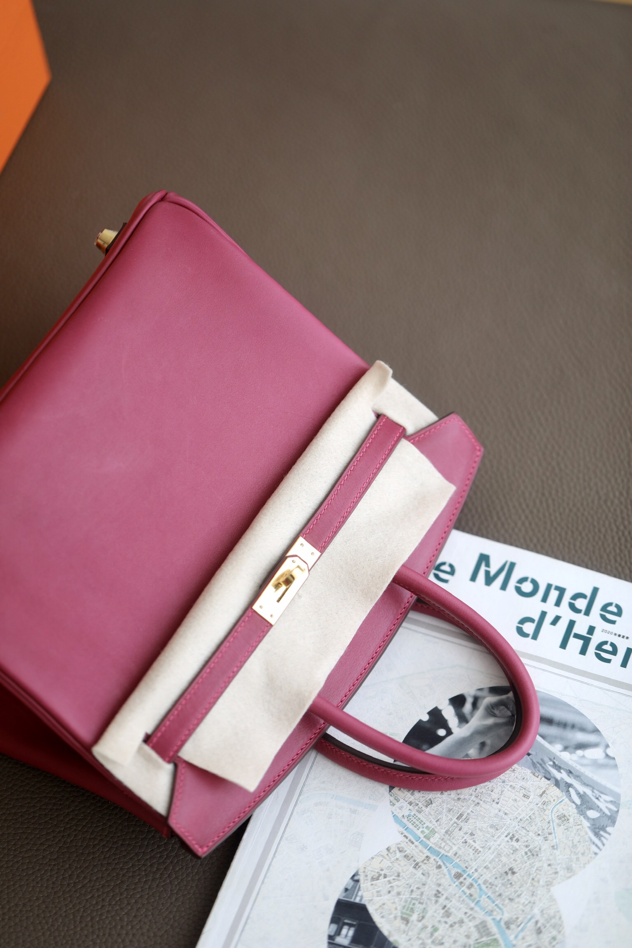 Hermes Birkin #L3 Rose purple 25-35cm Barenia Faubourg