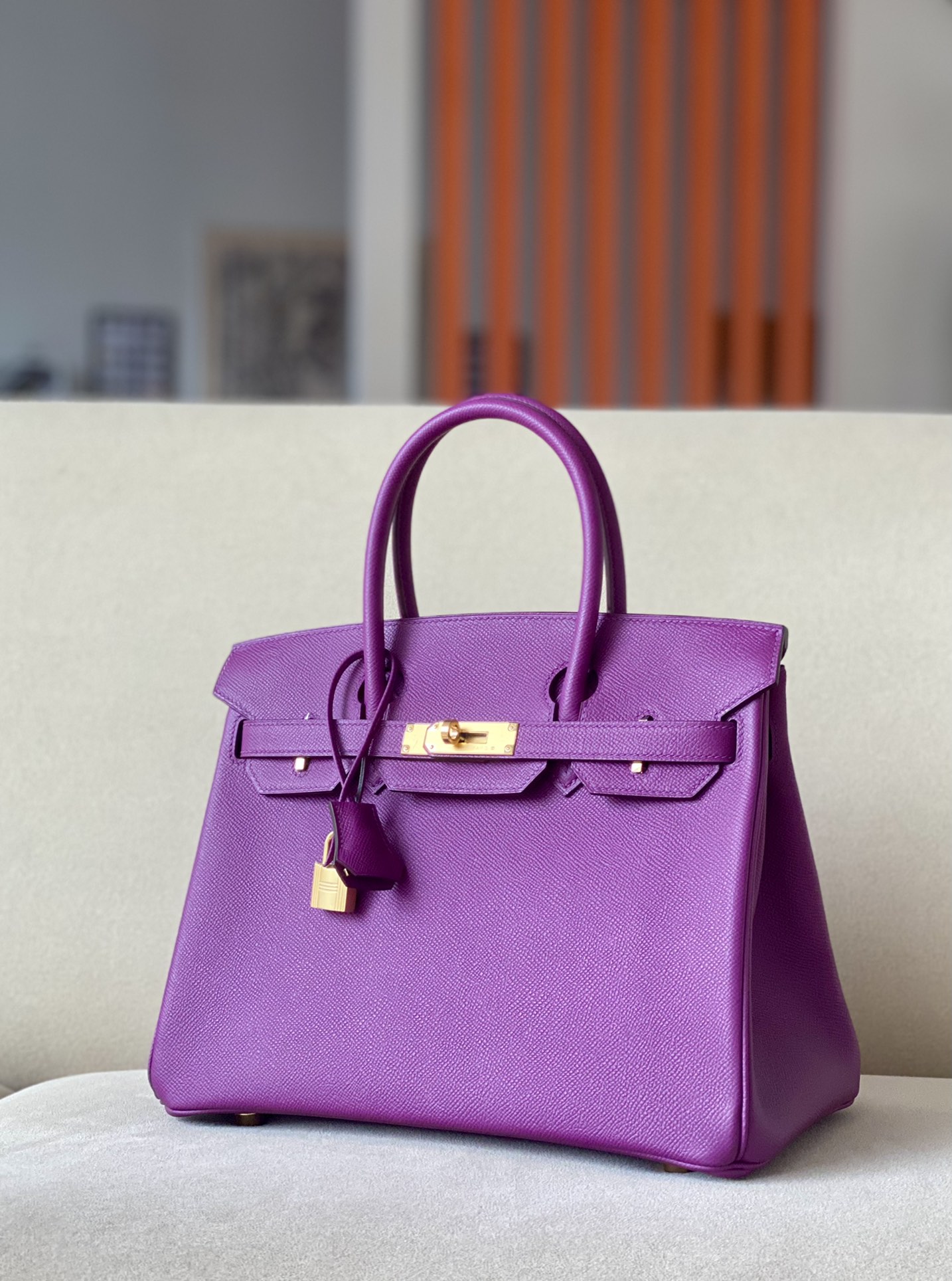Hermes Birkin #P9 Anemone 25-35cm Espom Sellier