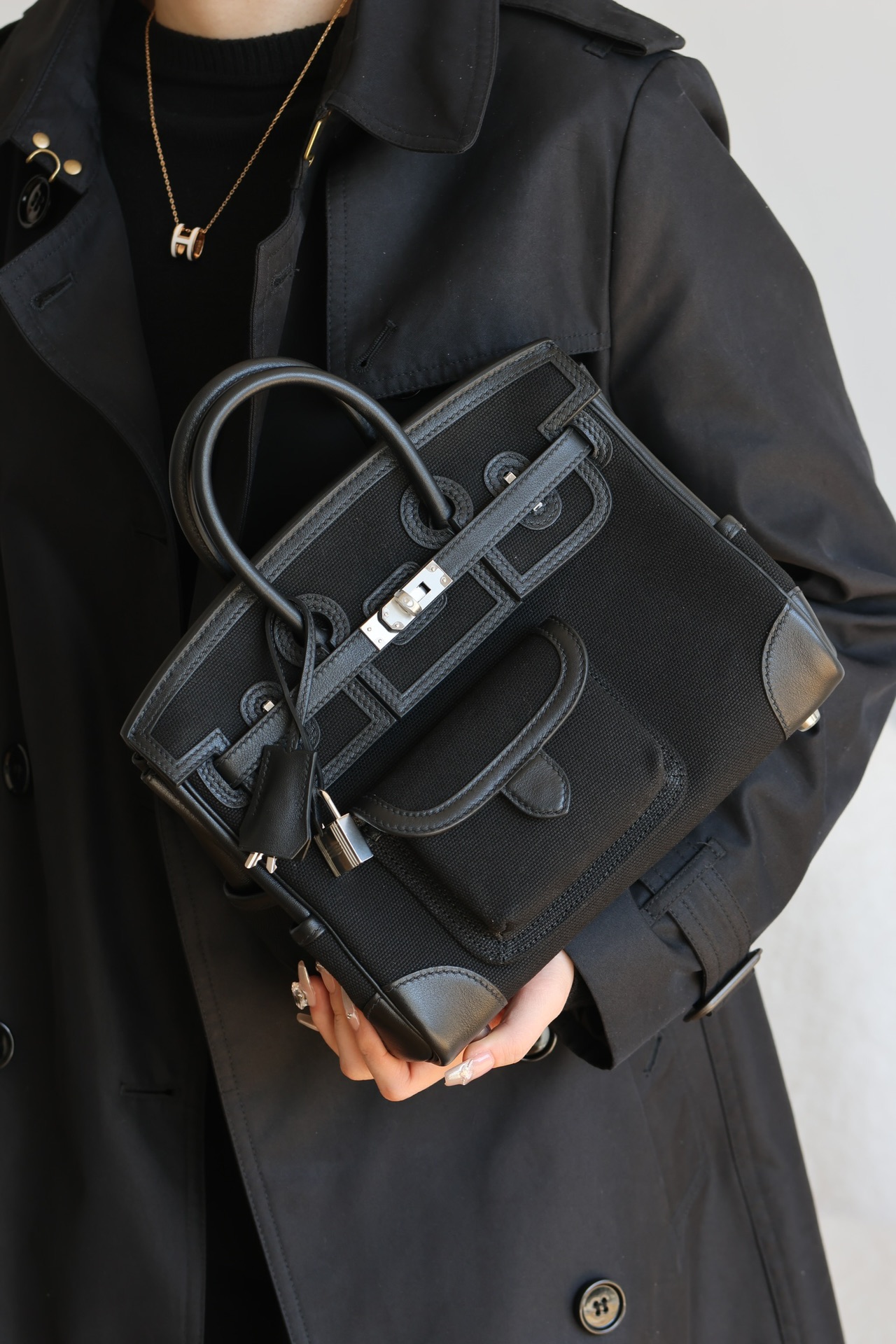 Hermes Cargo #89 Nolr 30cm Canvas with Swift 25cm