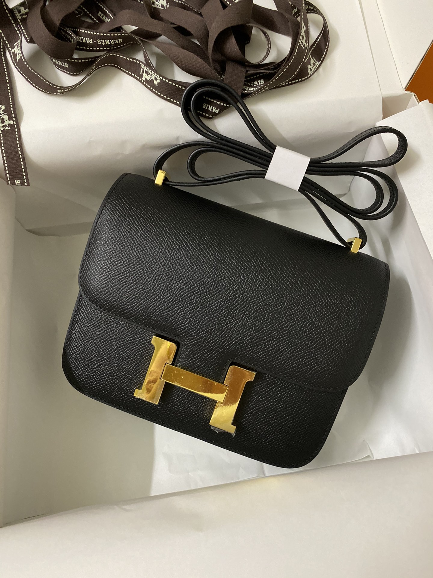 Hermes Constance #89 Nolr 19-24cm Epsom