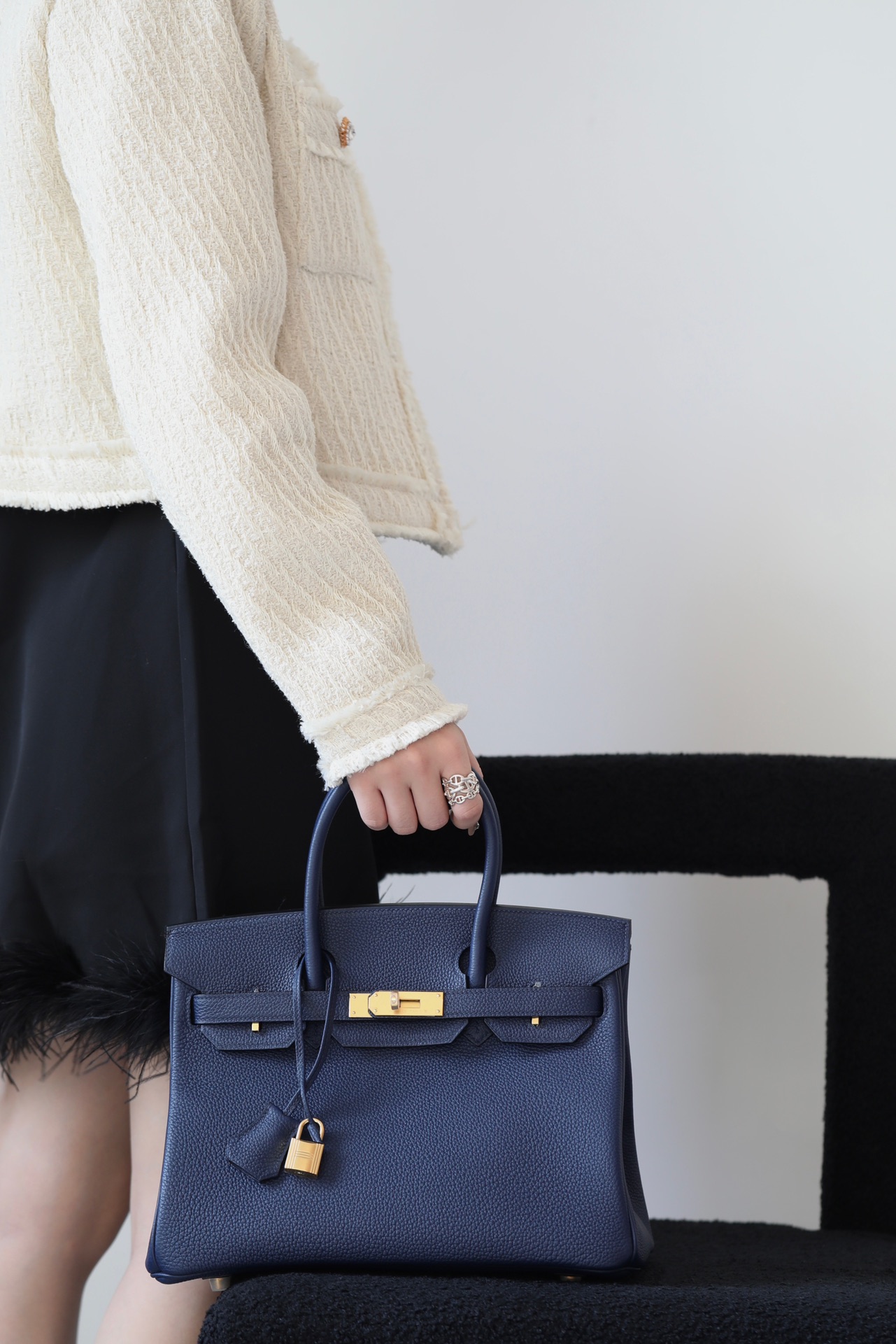Hermes Birkin #73 Blue Sapphire 25-35cm TOGO