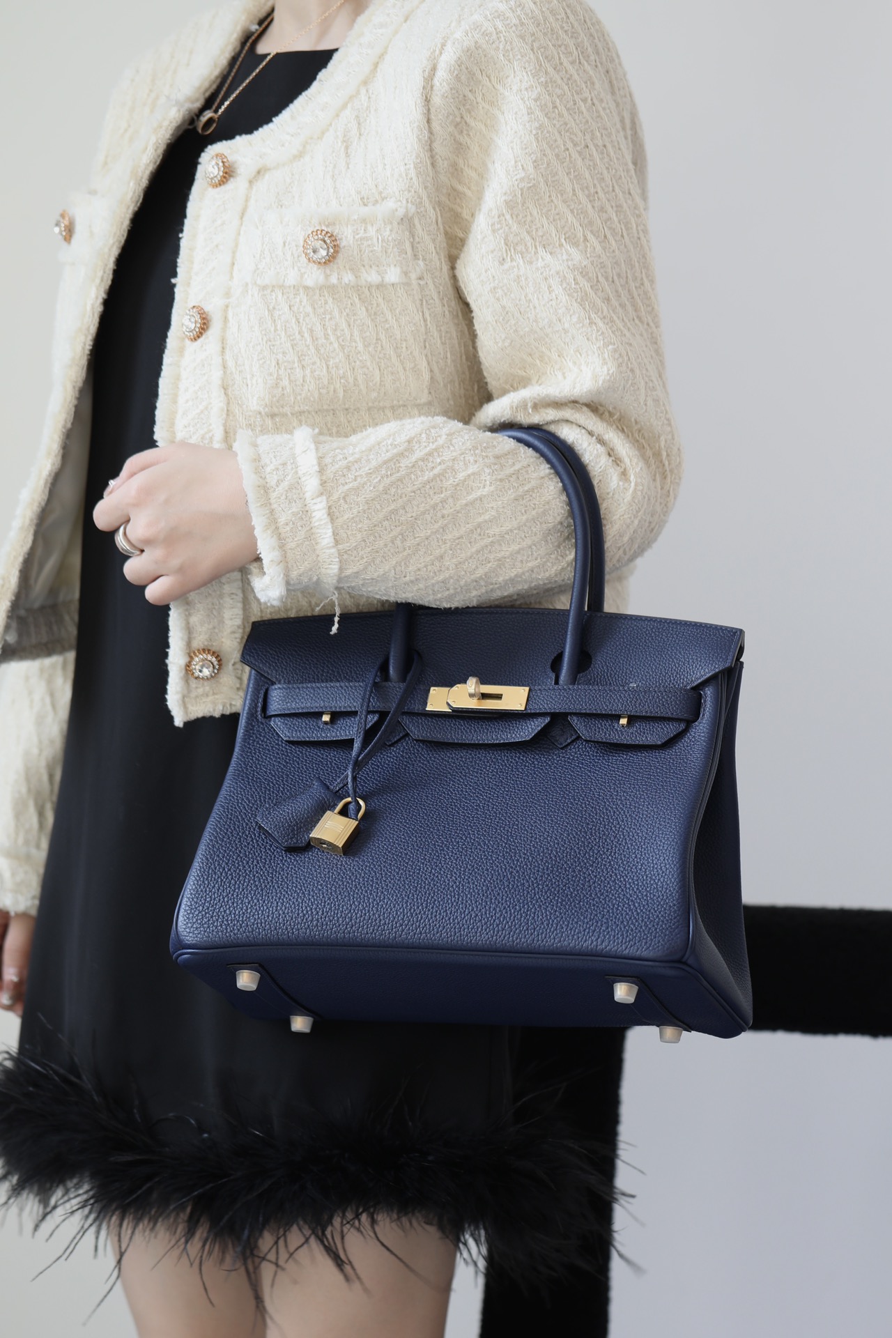 Hermes Birkin #73 Blue Sapphire 25-35cm TOGO