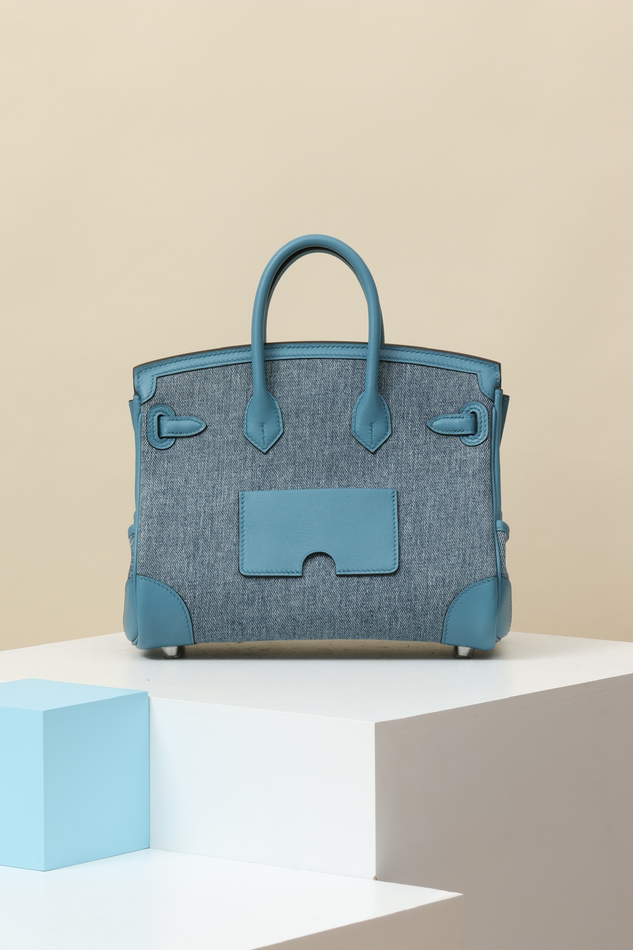 Hermes Cargo #75 Blue Jean Canvas with Swift 25cm