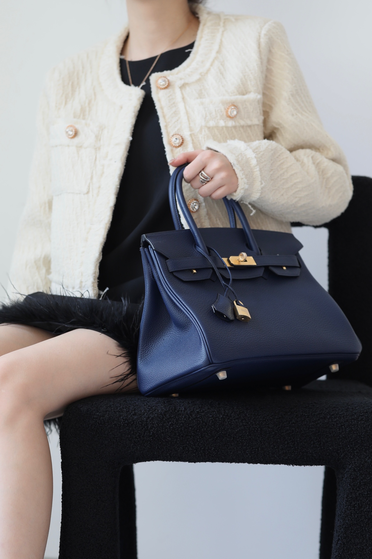 Hermes Birkin #73 Blue Sapphire 25-35cm TOGO