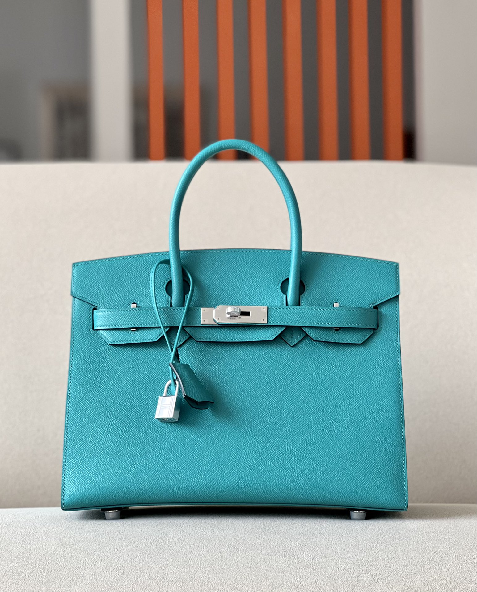 Hermes Birkin #7F Blue Paon 25-35cm Espom Sellier