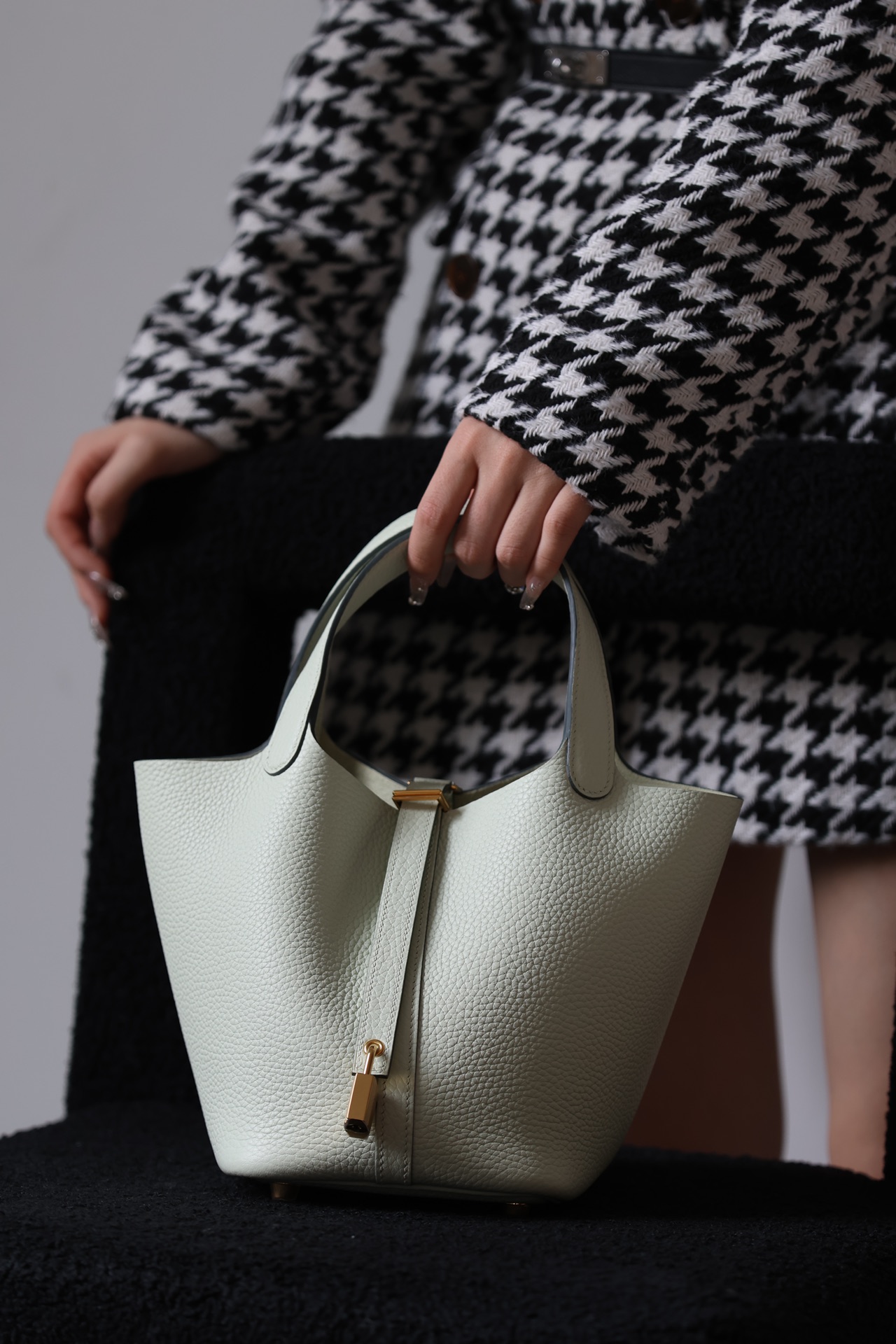 Hermes Picotin #0S Vert Fizz 18-22cm TOGO