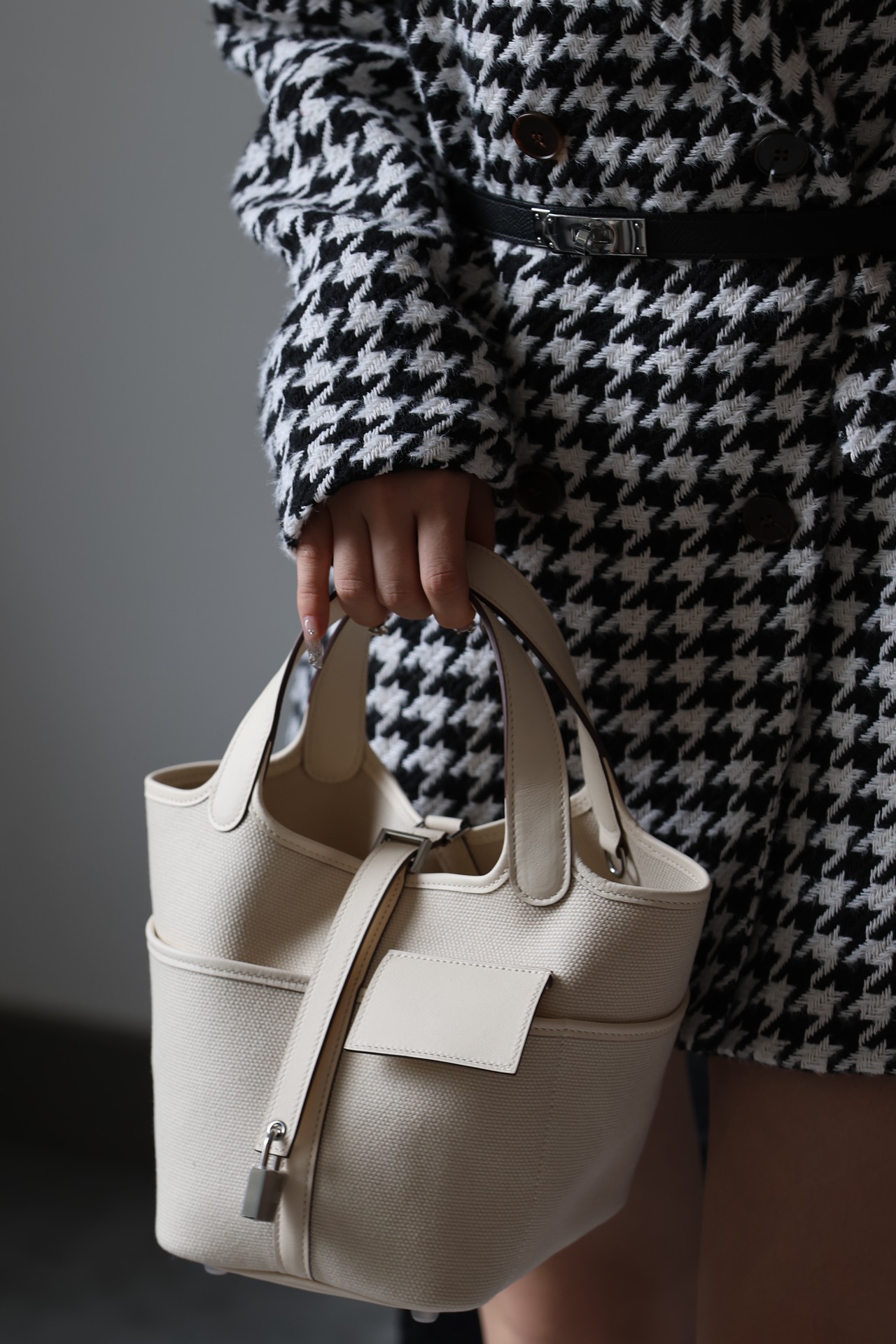 Hermes Picotin #10 Craie 18-22cm Canvas