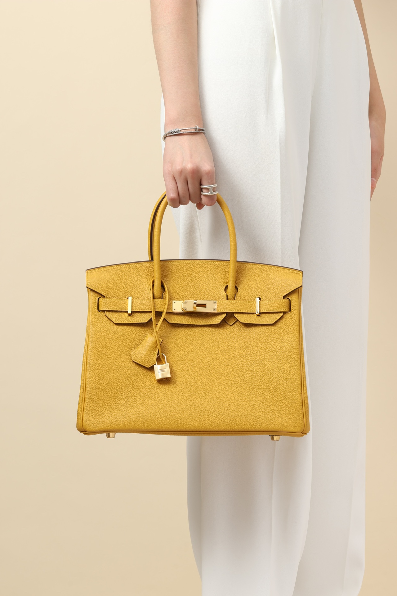Hermes Birkin #9D Jaune amber 25-35cm TOGO