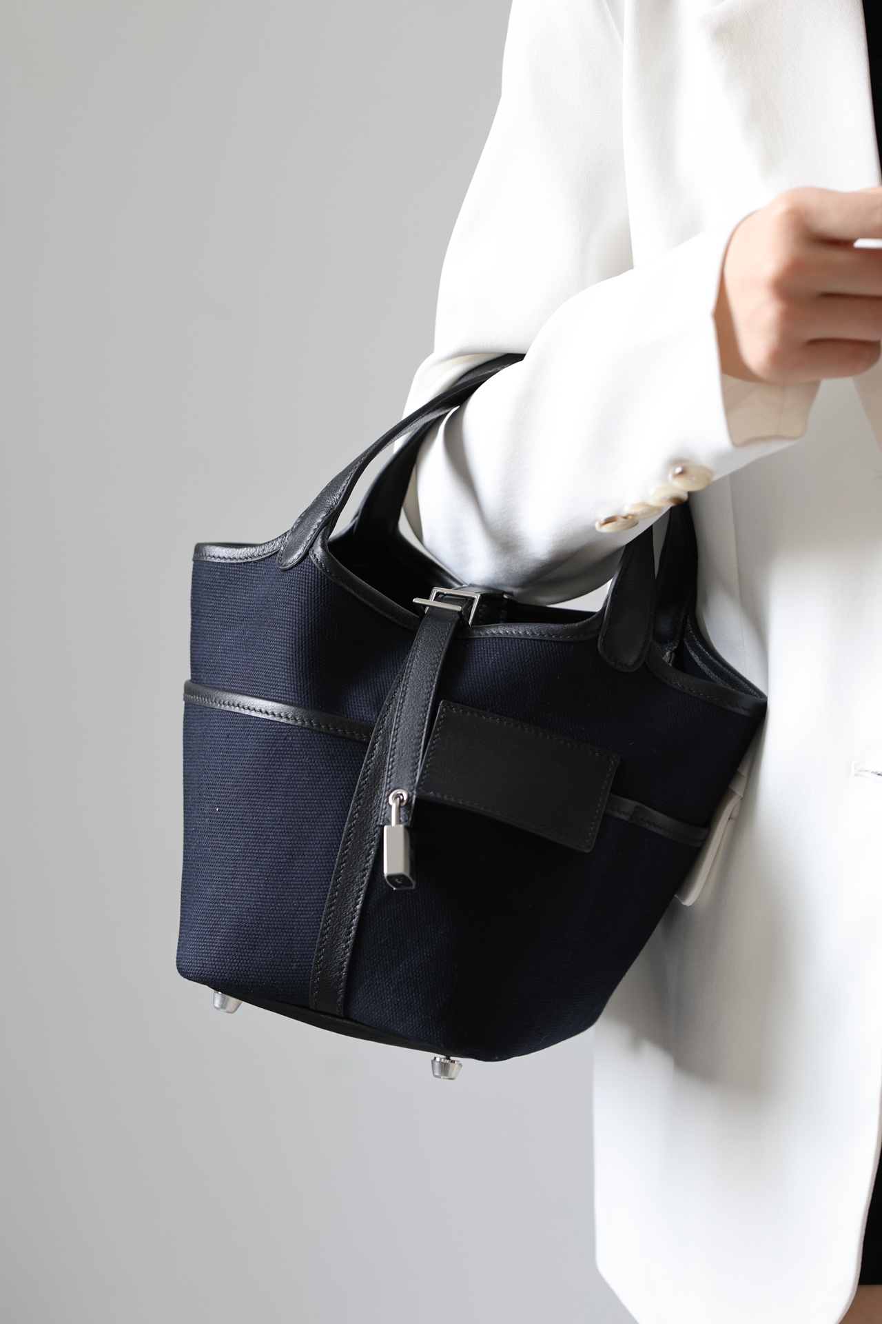 Hermes Picotin #2Z Blue Zuit 18-22cm Canvas