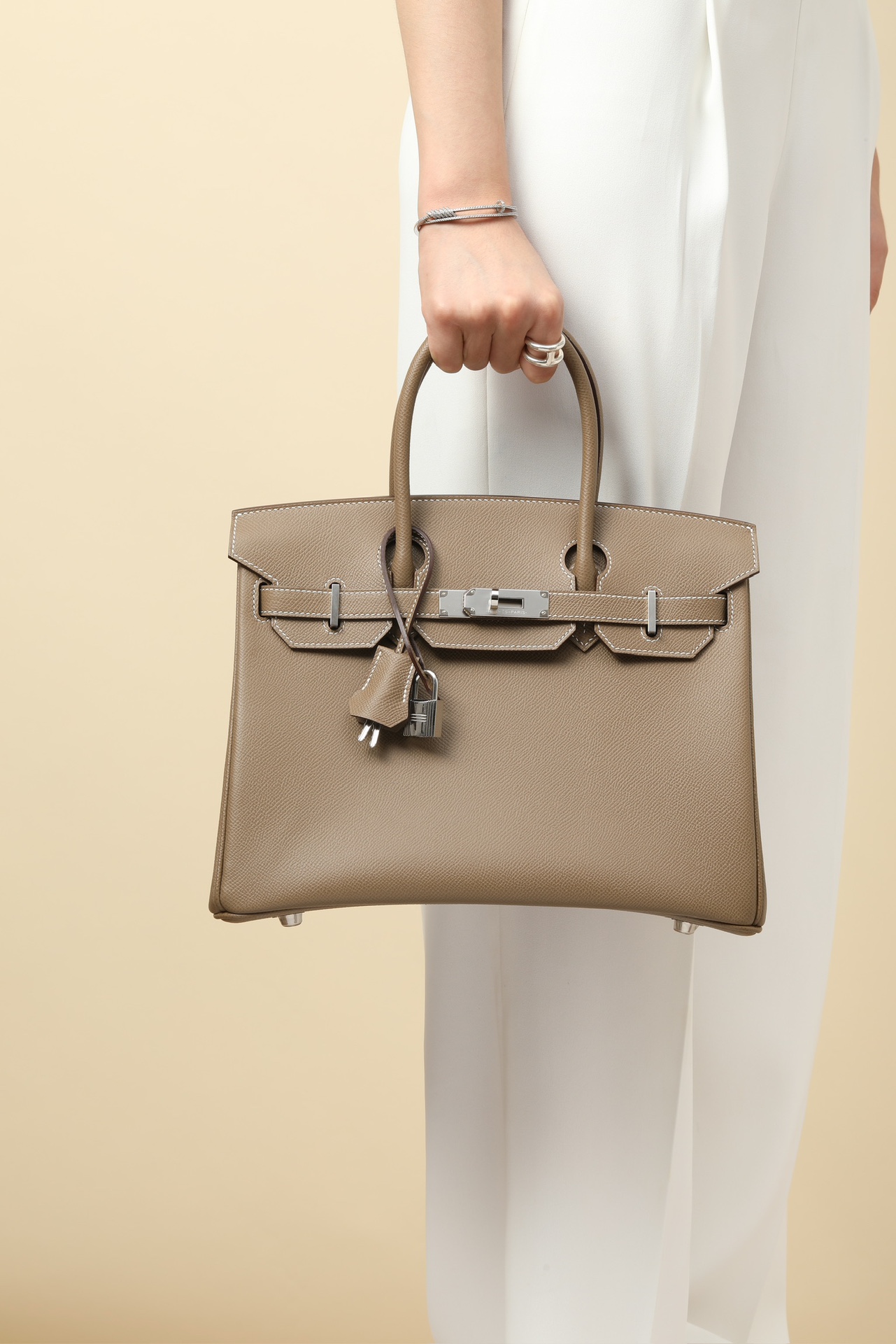 Hermes Birkin #18 Etoupe 25-30 Espom