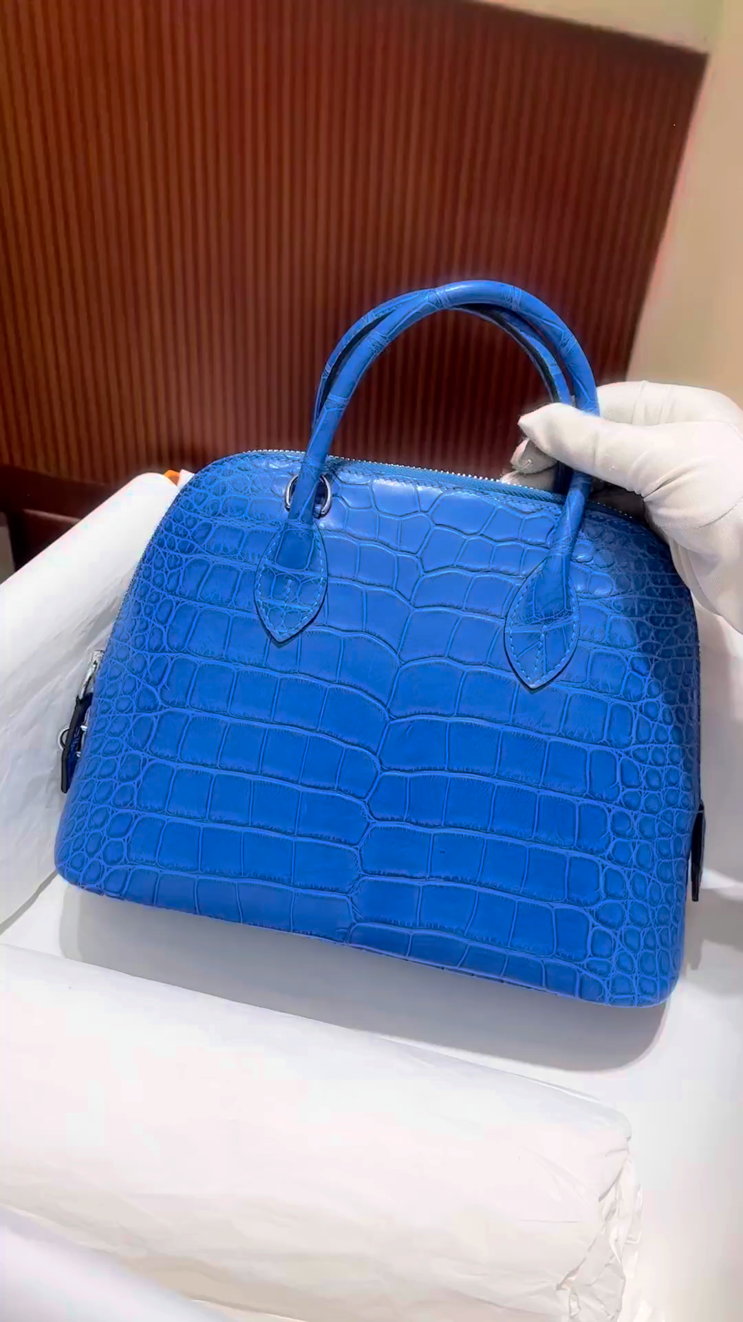 Crocodile skin Bolied #V17 Blue 18-25cm