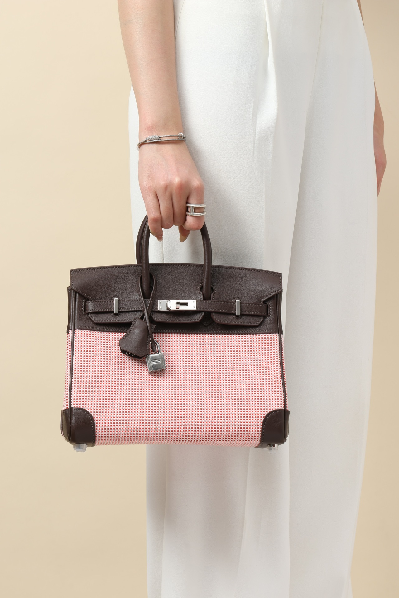 Hermes Cargo color blocking Canvas with Swift 25cm