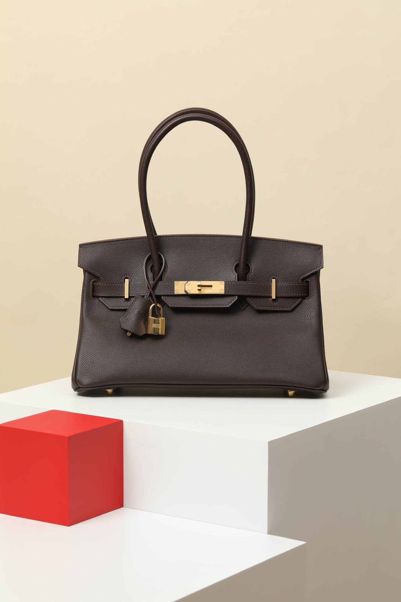 Hermes Brkin shoulder #55 Rouge H 29cm EVERGRAIN