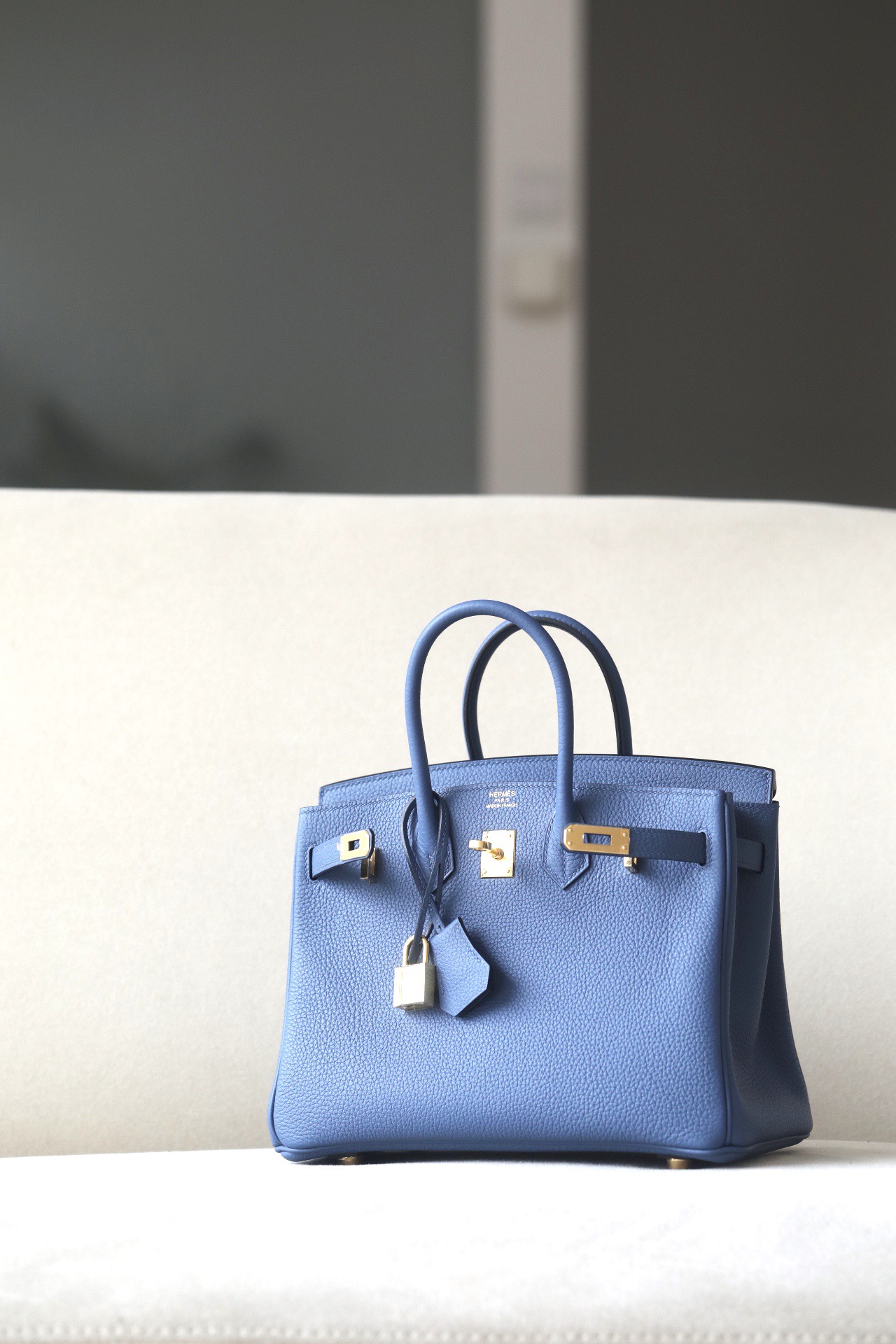 Hermes Birkin #R2 Blue agate 25-30 Togo