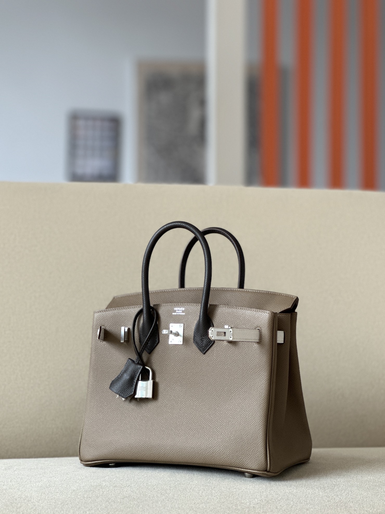 Hermes Birkin  Color blocking 25-35cm Espom