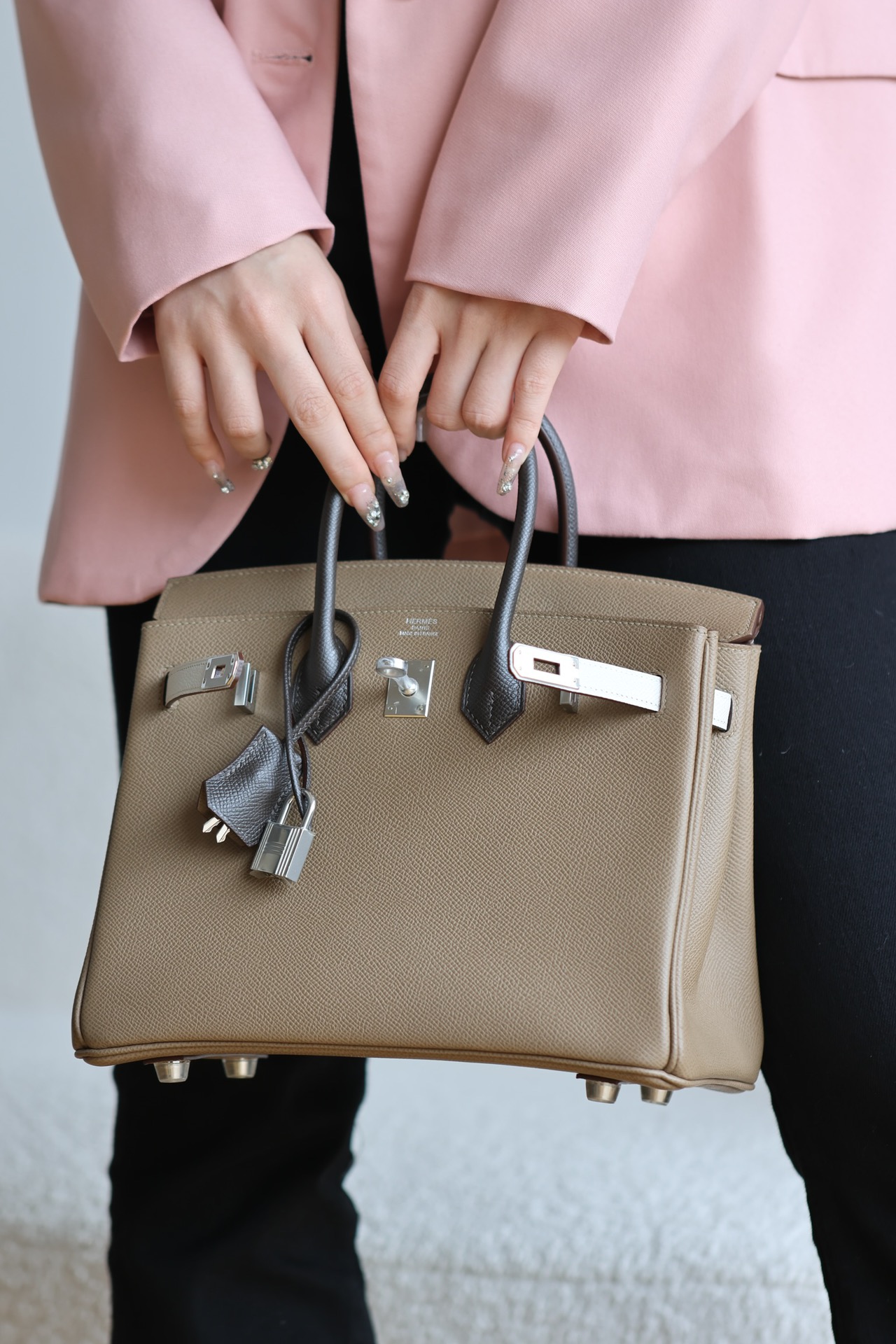 Hermes Birkin  Color blocking 25-35cm Espom