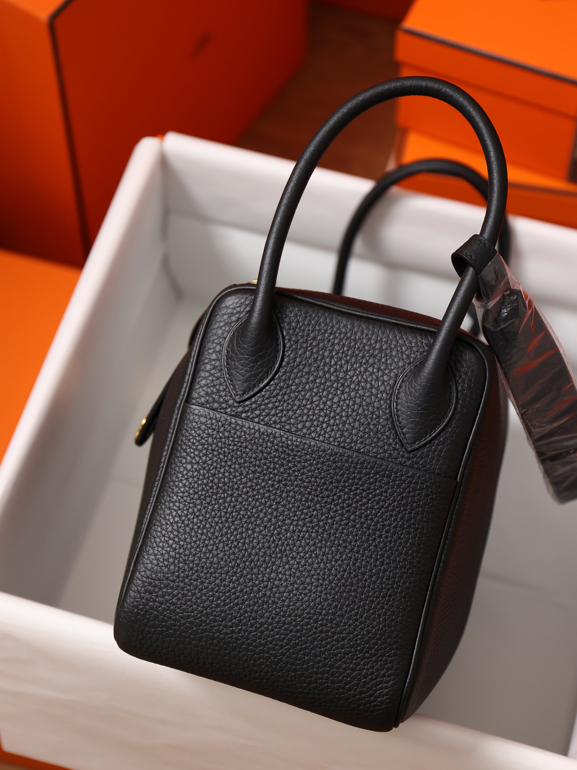 Hermes Lindy ##89 Noir Togo 19-26-30cm
