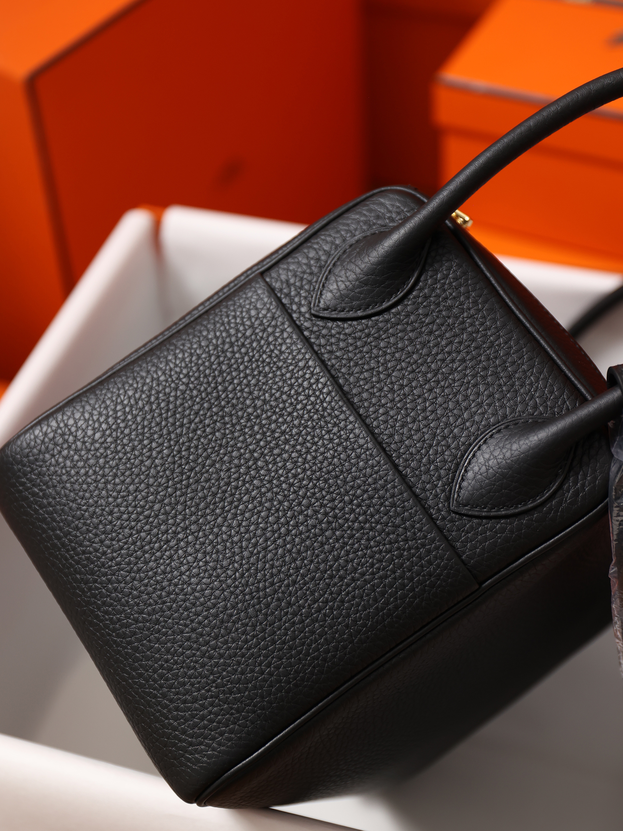 Hermes Lindy ##89 Noir Togo 19-26-30cm