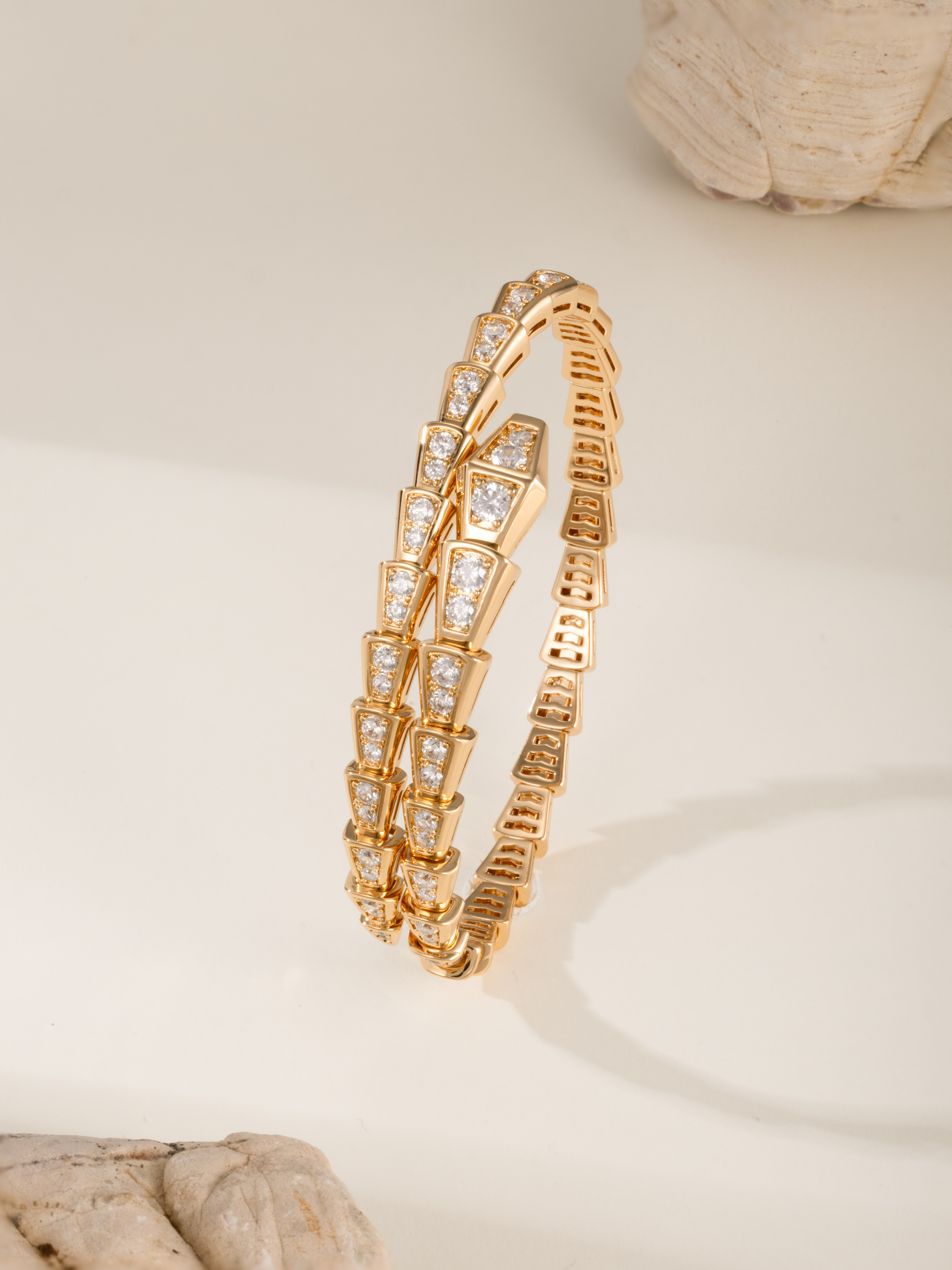 Bvlgari Inspired Serpenti Moissanite Bracelet