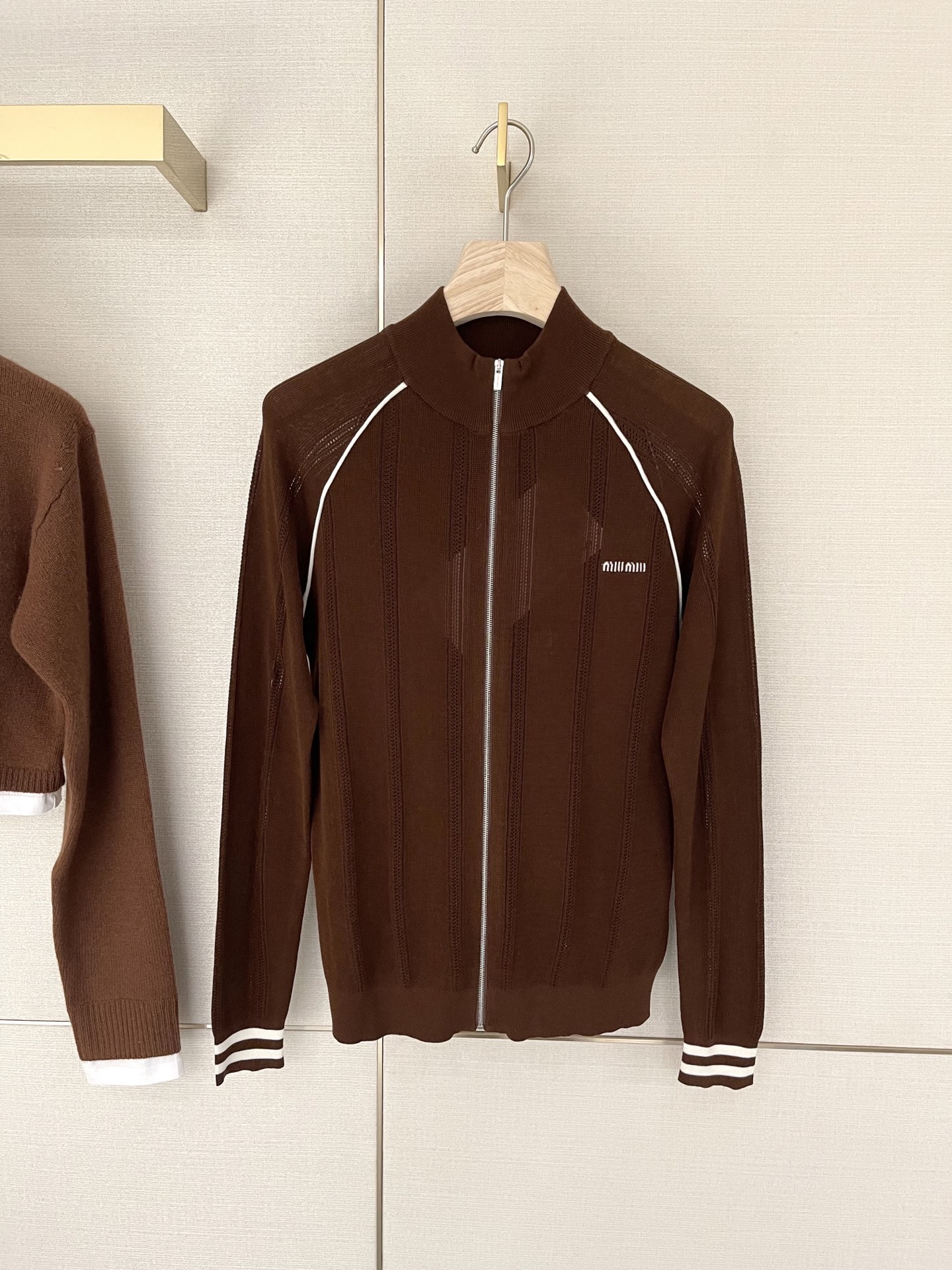 M*u M*u 25 zipper cardigan