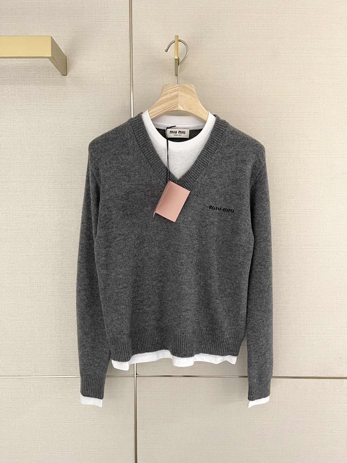 M*u m*u Polo long sleeved sweater