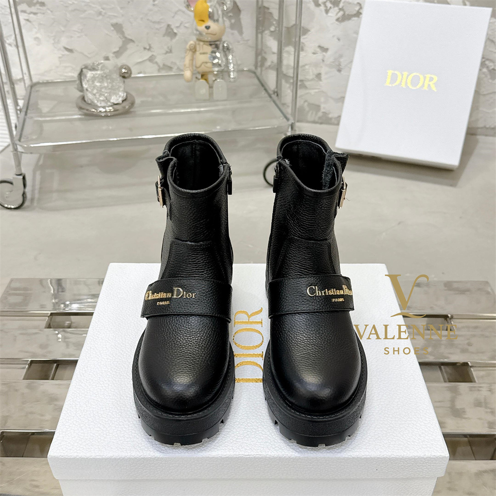 Dior D-Major Wool Flat Boots