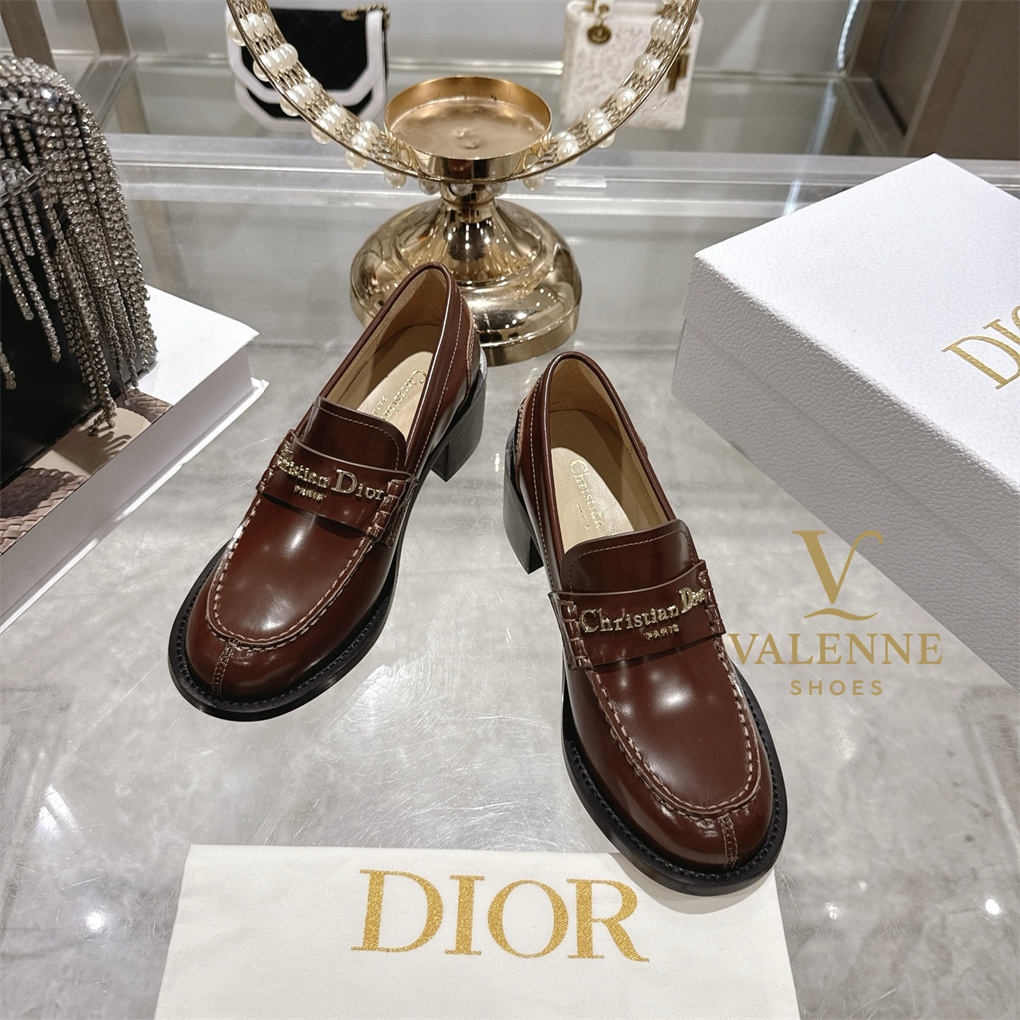Dior Chunky Heel D-Boy Loafers