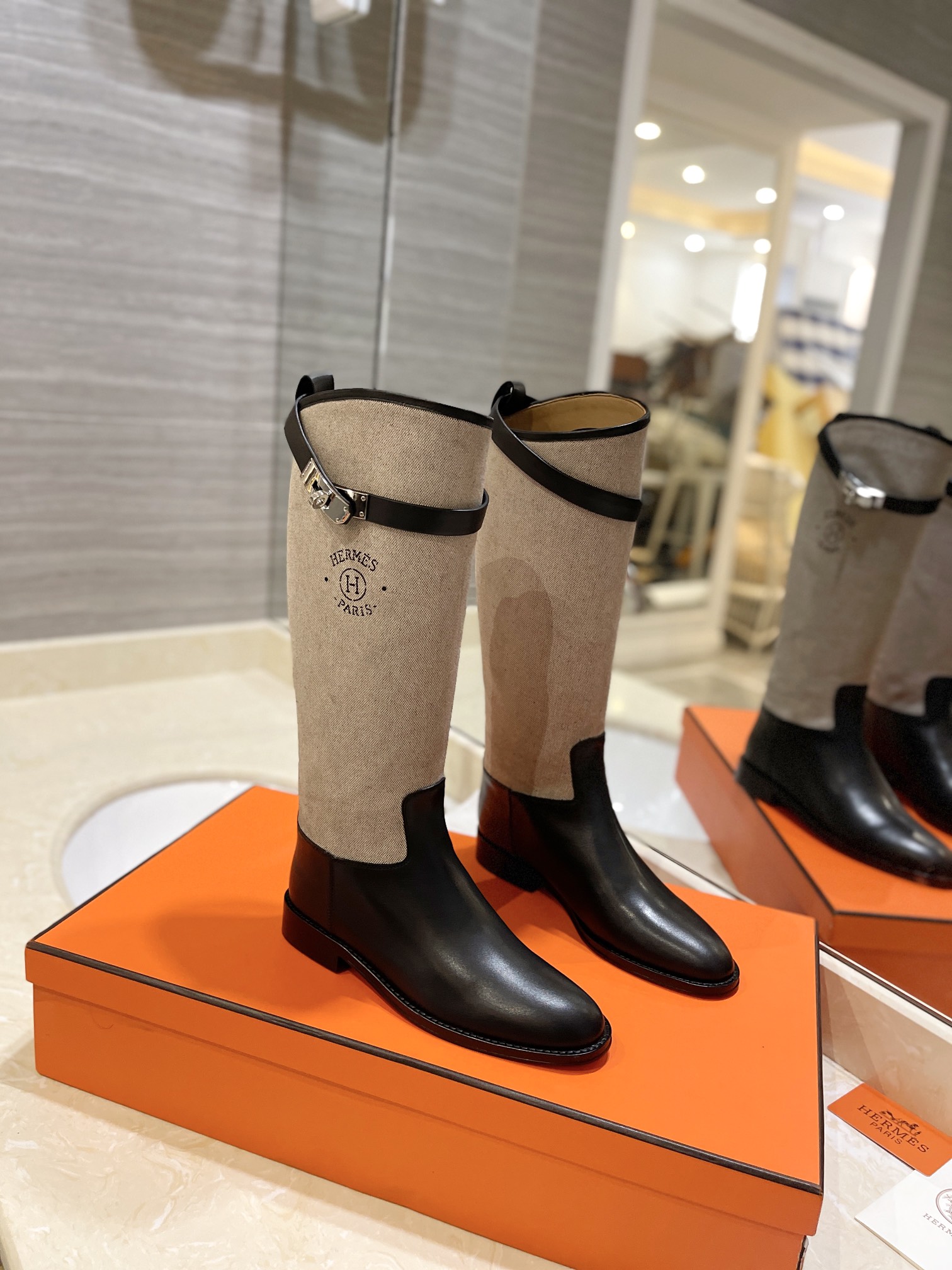 Hermes Kelly boots